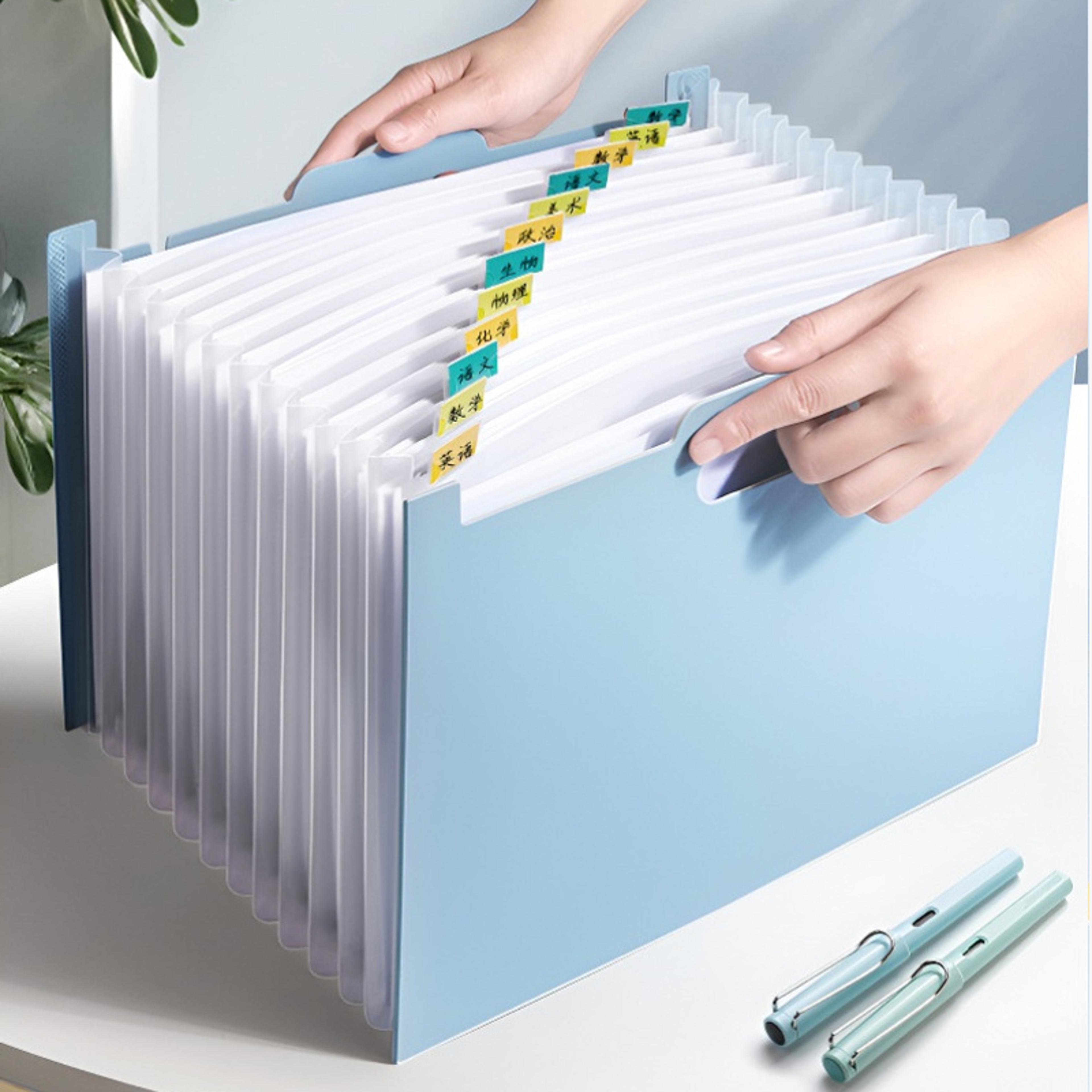 pocket expanding file folder portable document organizer