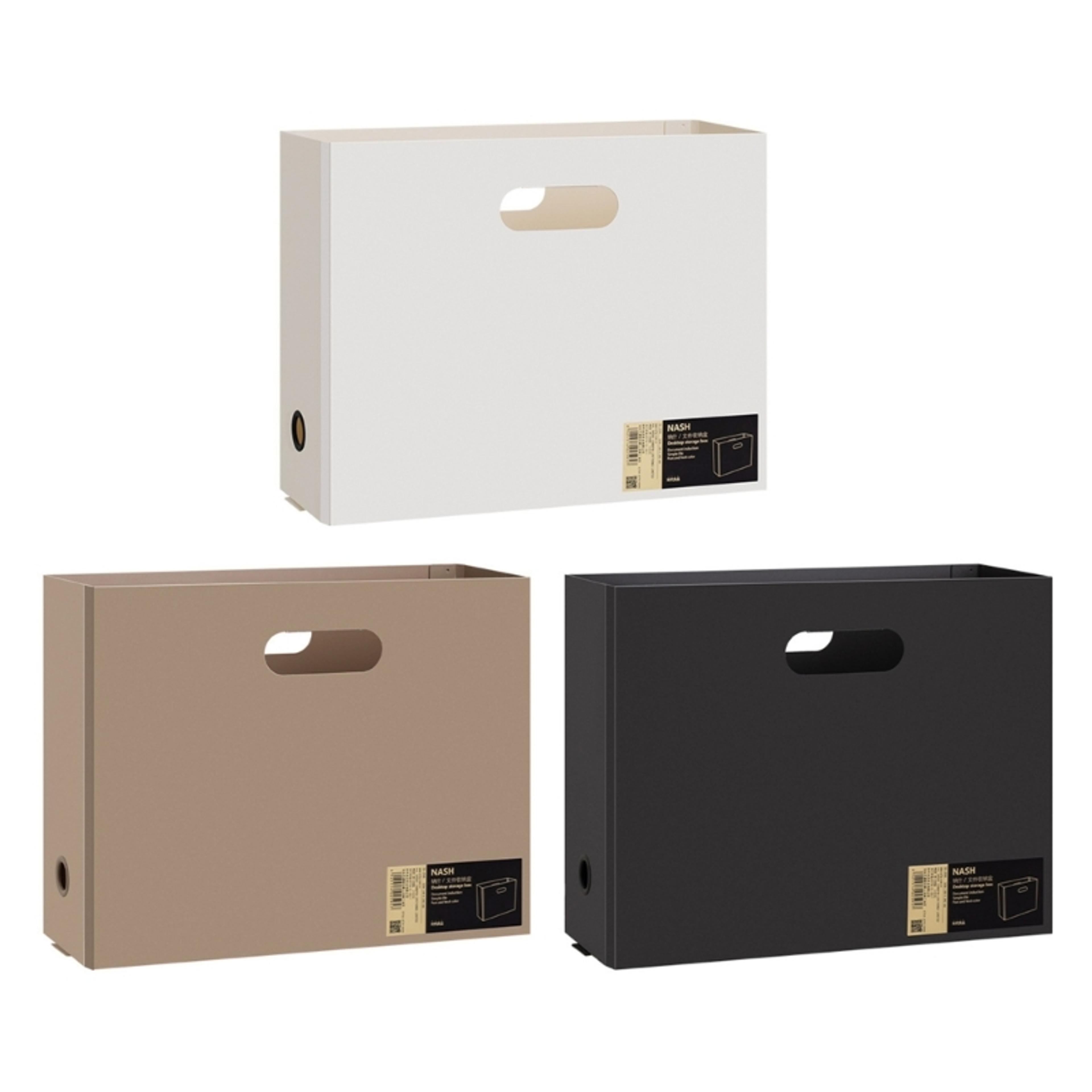 file storage box plastic document organizer for office school and home