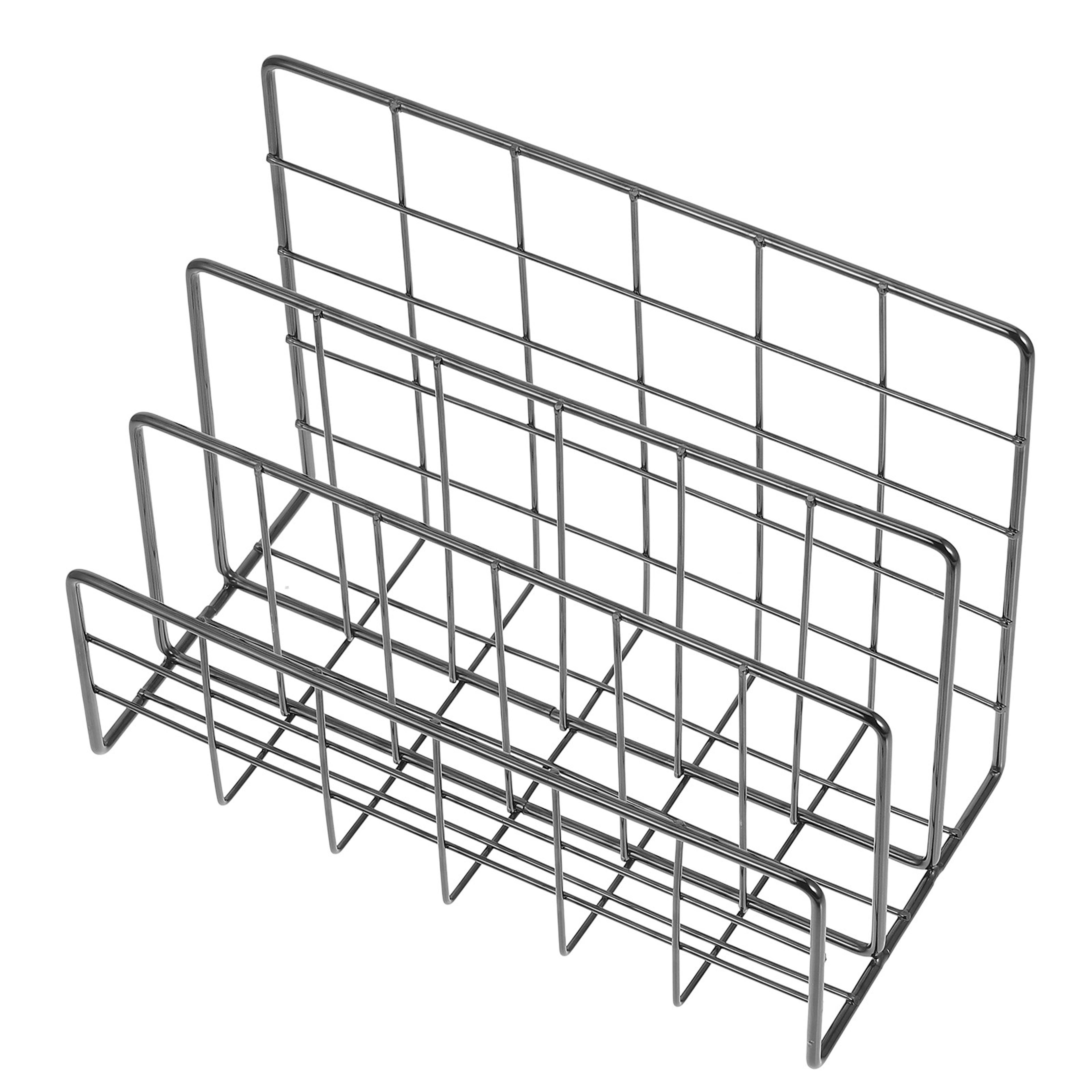 slot metal desktop mail organizer and letter sorter for files and bills