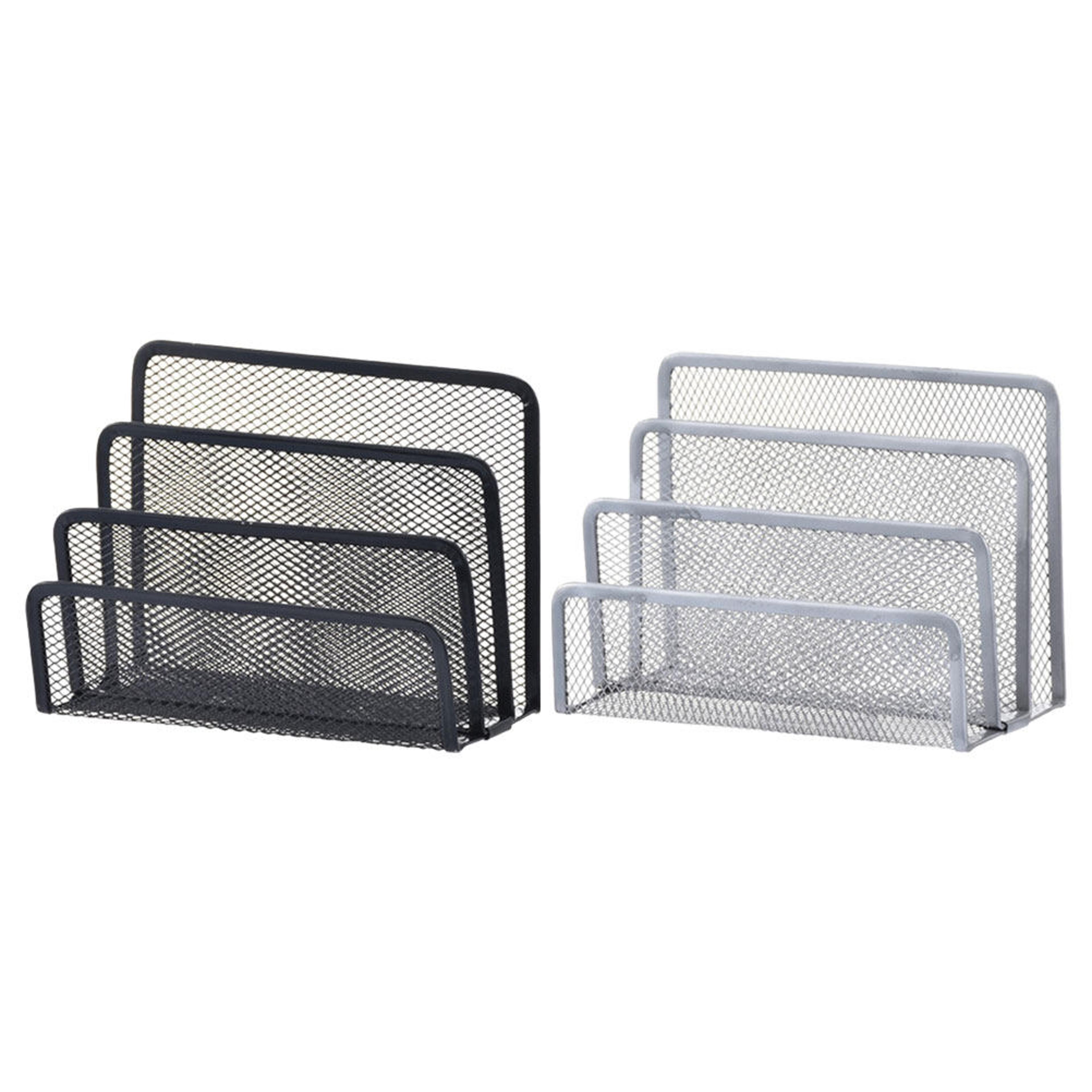 pack desktop file organizer metal mesh mail sorter and letter holder