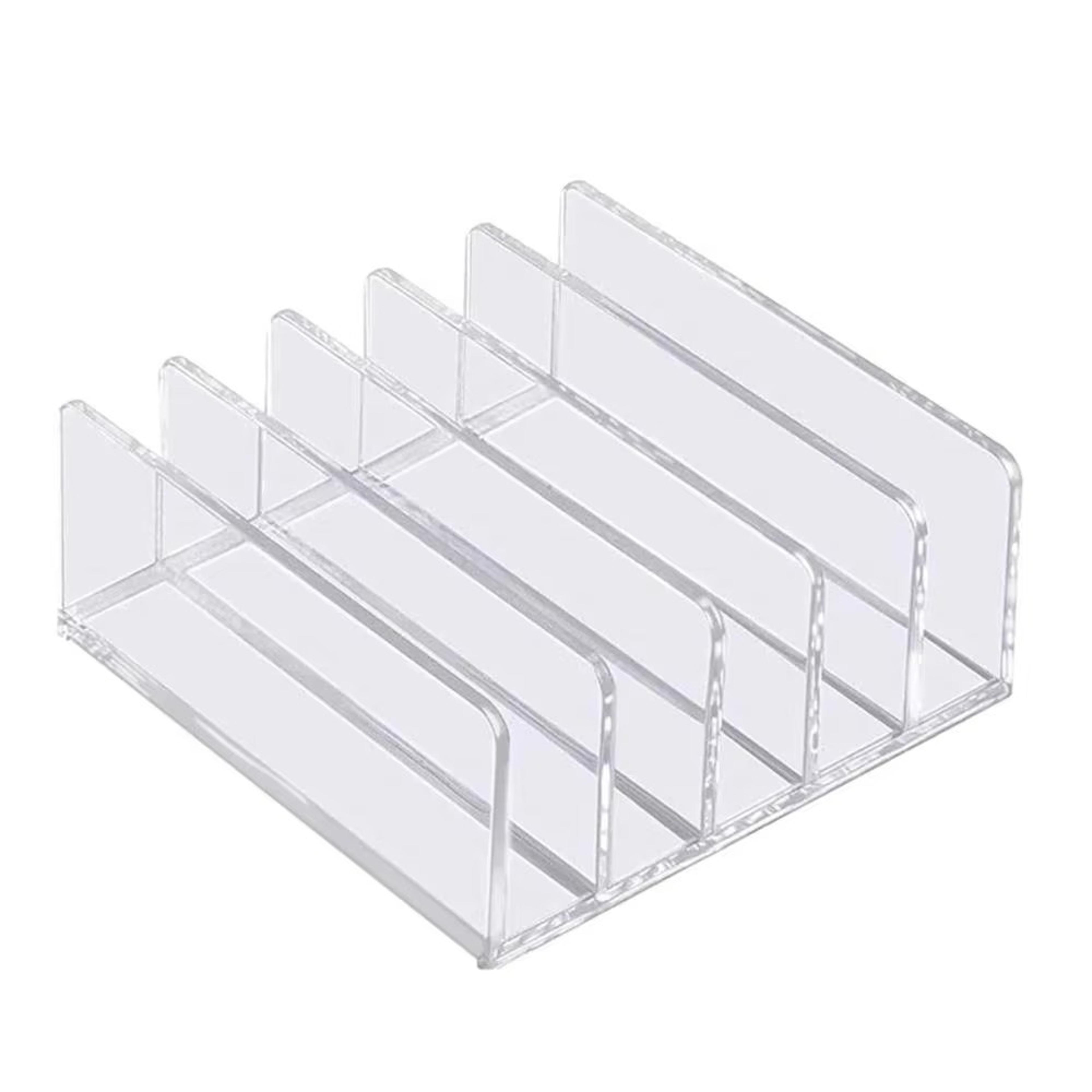 clear acrylic vertical file organizer and desktop mail sorter