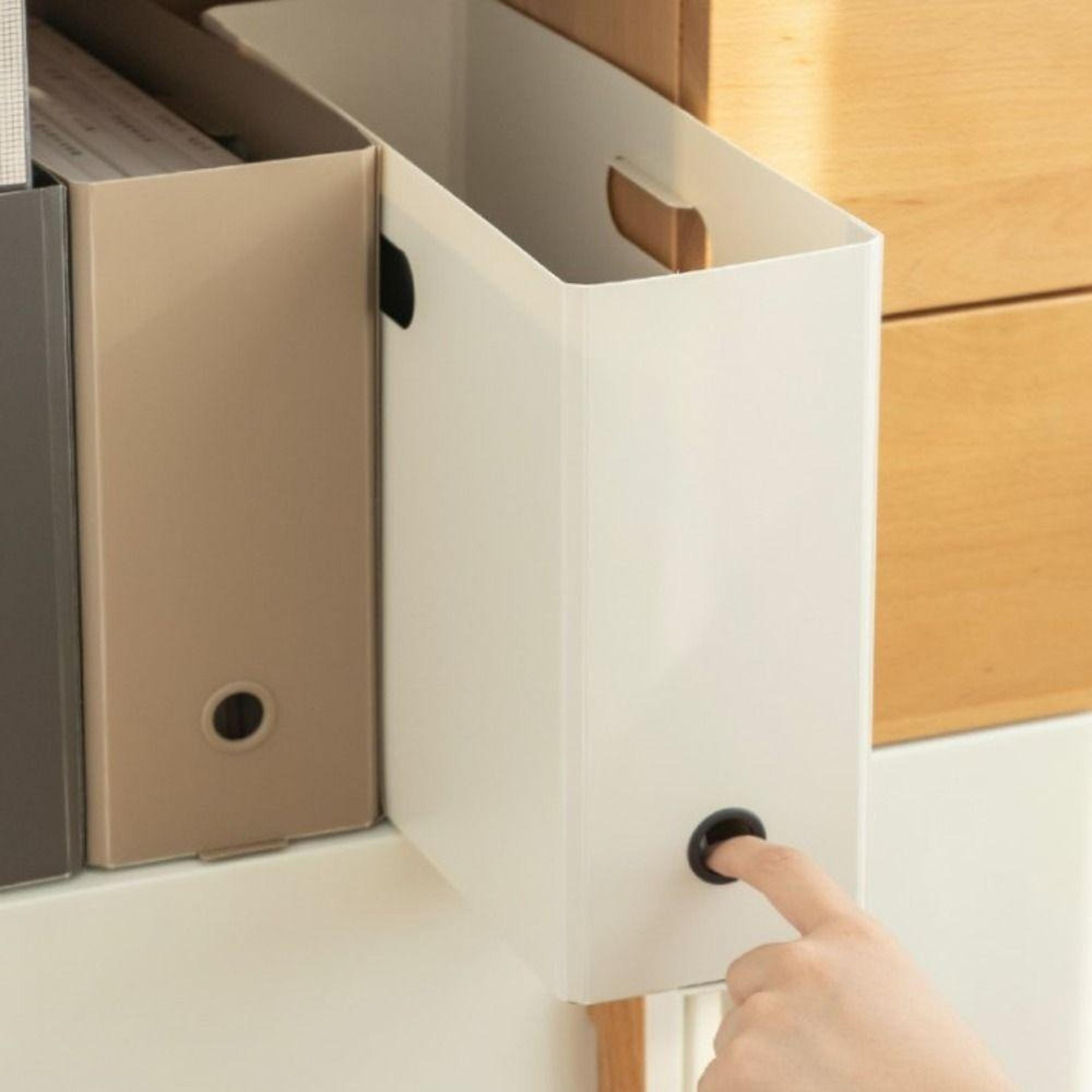 foldable file organizer large capacity plastic document storage box