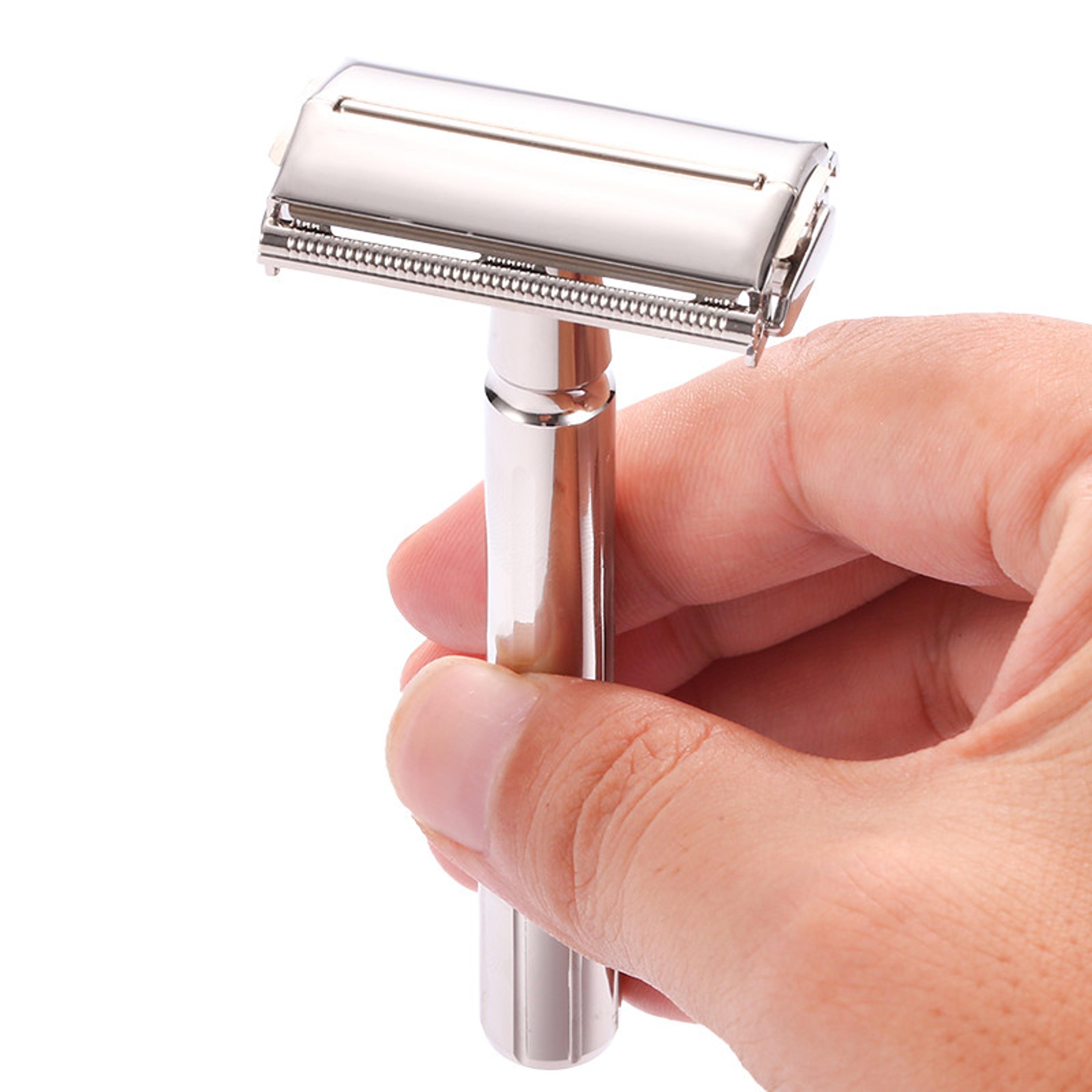 classic stainless steel straight razor professional folding barber razor for men