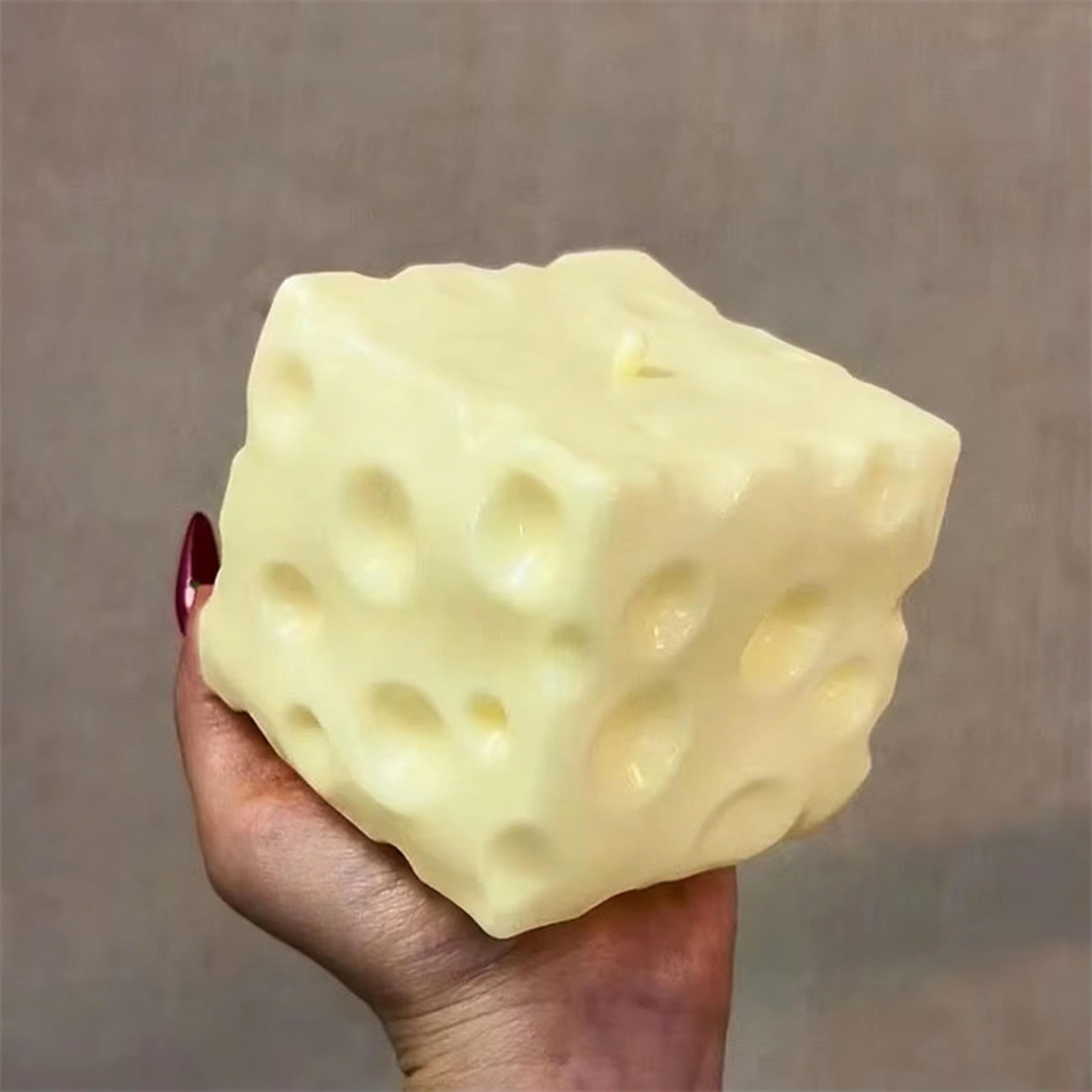 jumbo cheese stress ball shapeable sensory fidget toy for stress relief