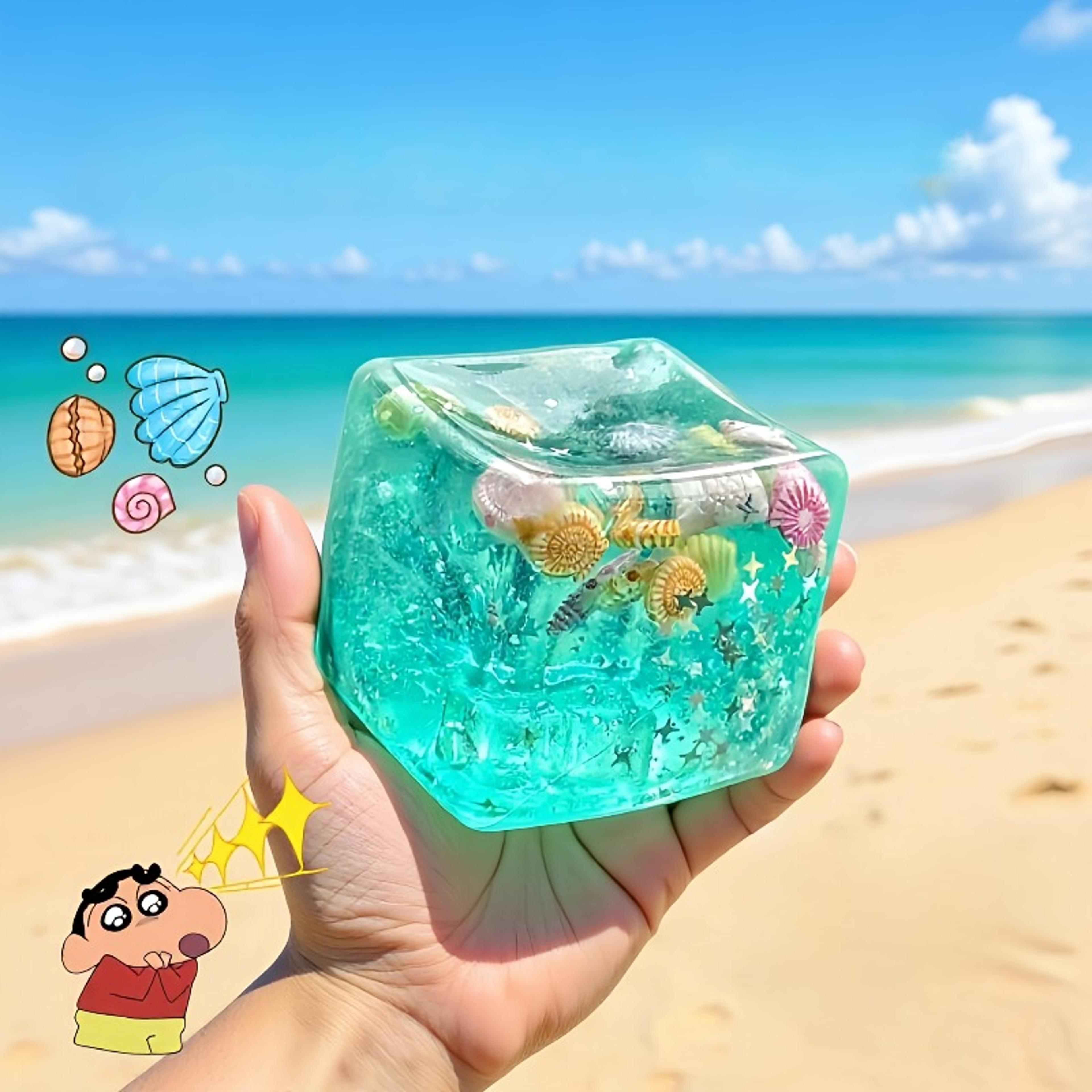 ocean maltose cube squishy sensory fidget toy for stress relief