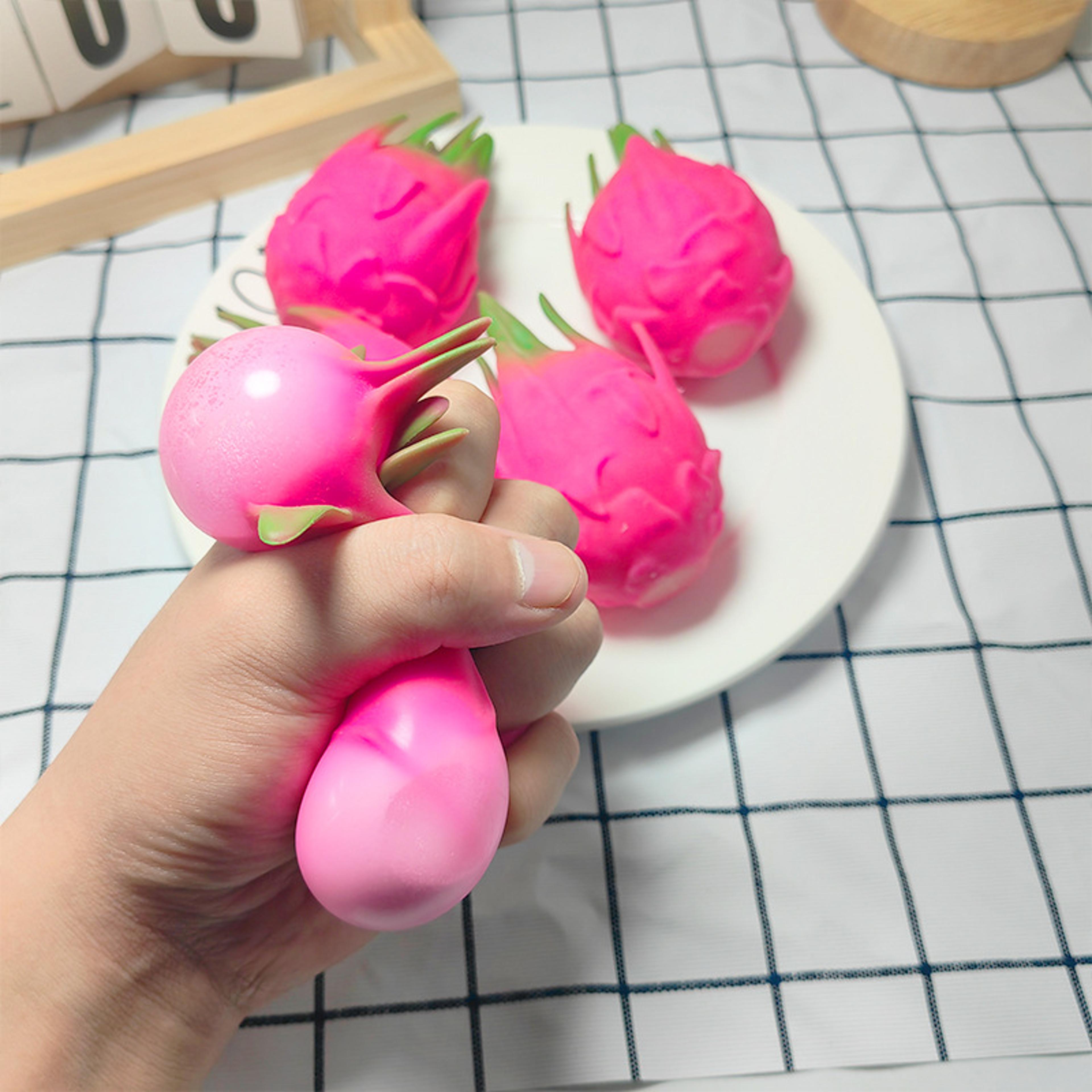 dragon fruit squishy stress relief squeeze ball sensory fidget toy