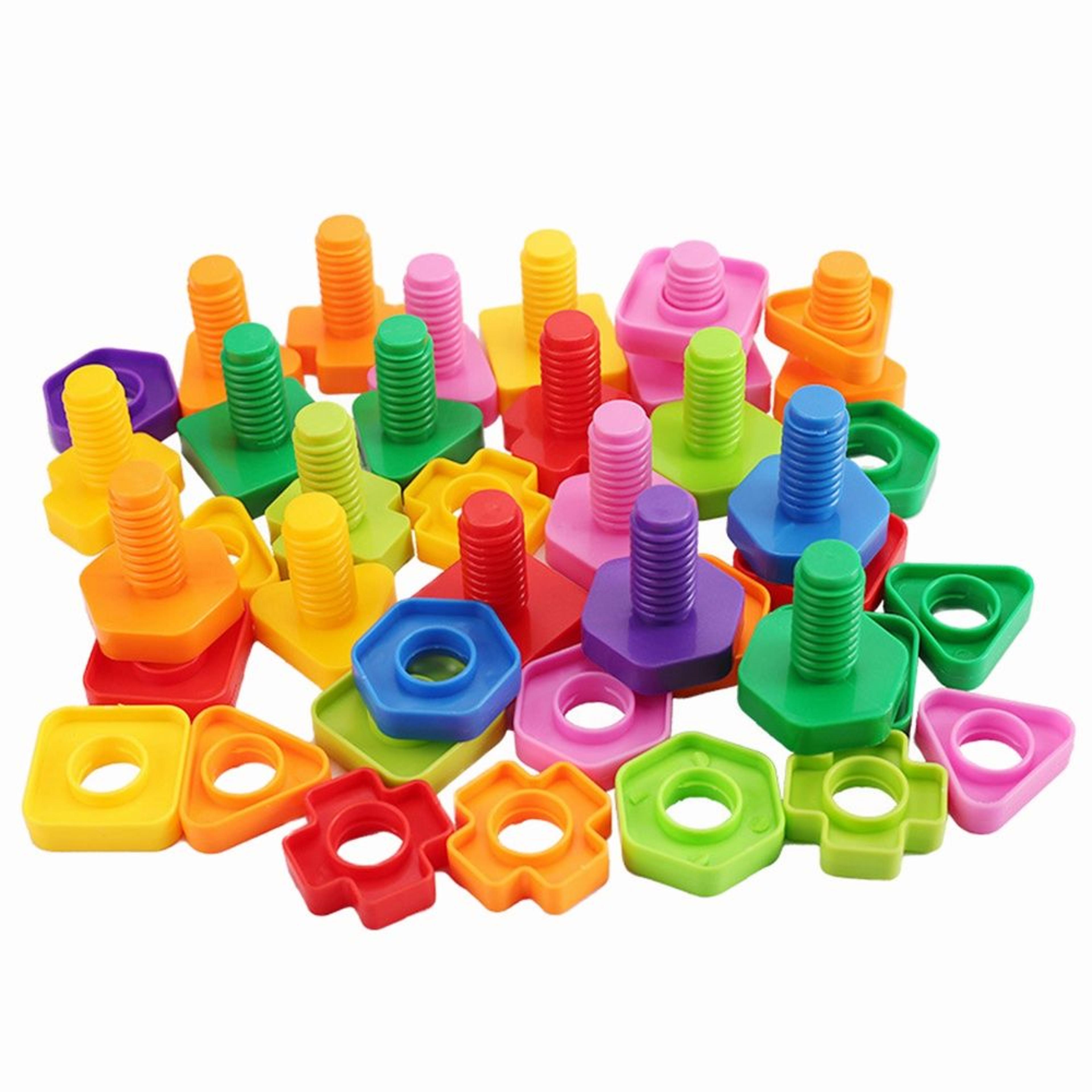 kids screw building blocks montessori fine motor puzzle toy