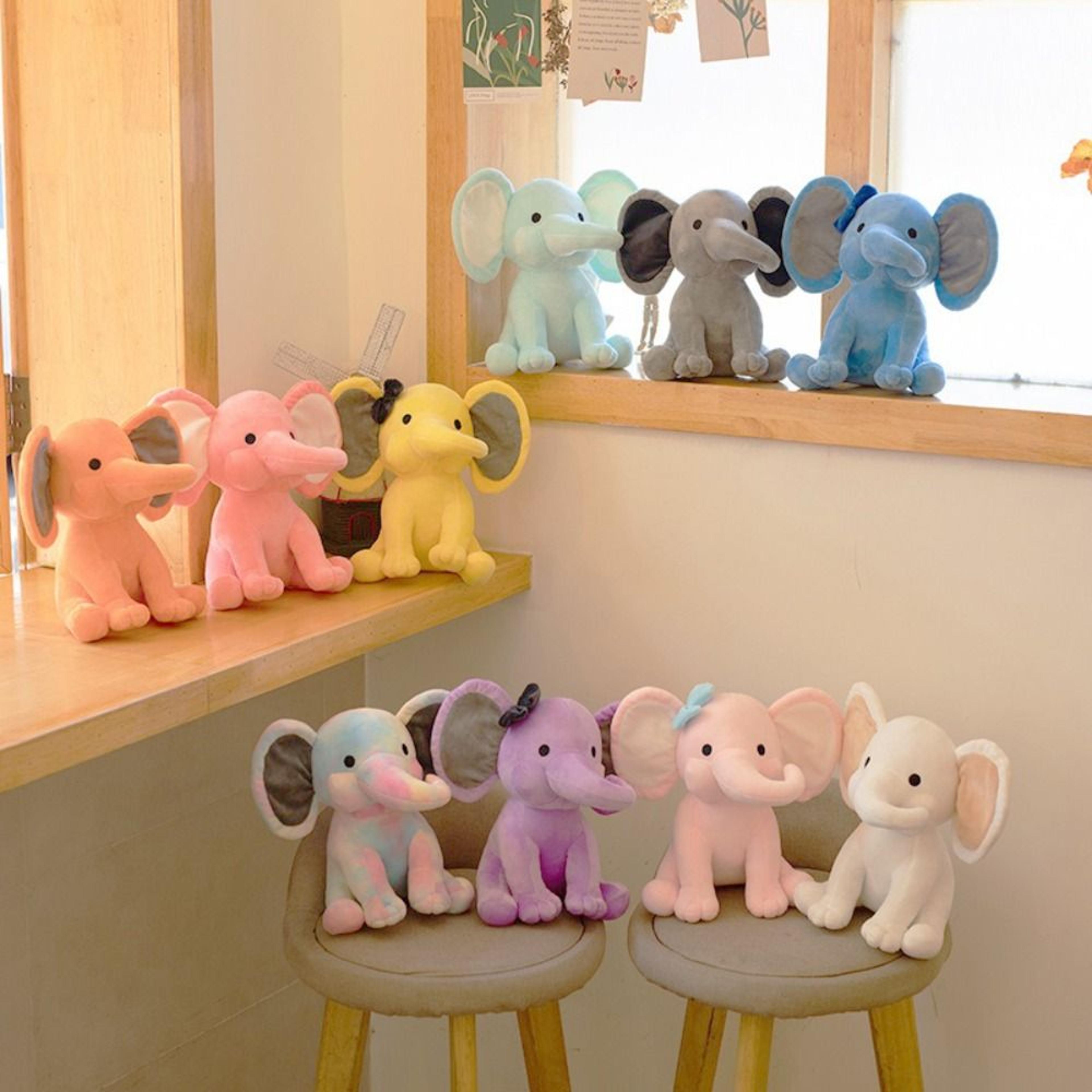 cozy elephant plush toy soft kawaii stuffed animal for cuddles and sleep