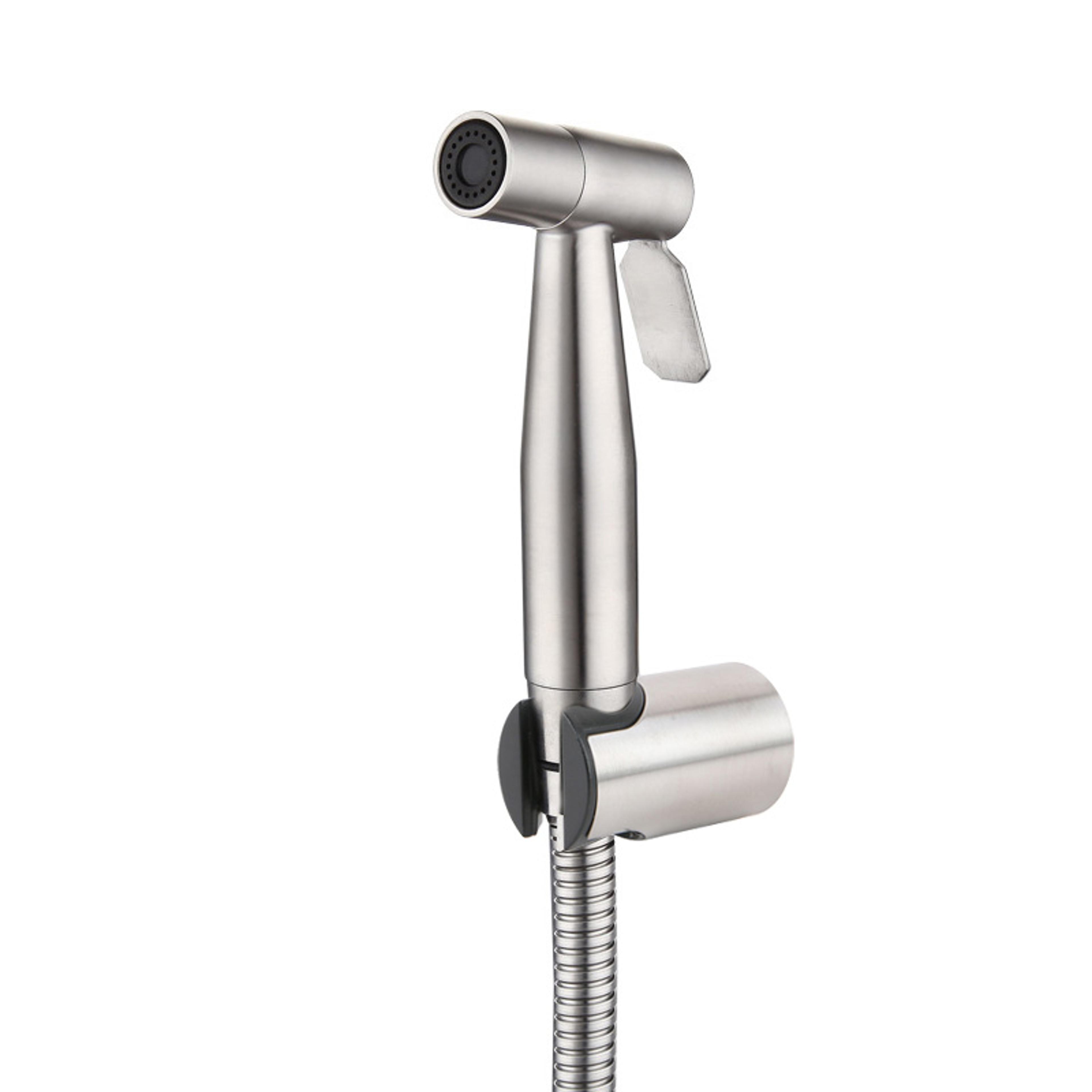 stainless steel handheld bidet sprayer kit with dual spray modes and hose