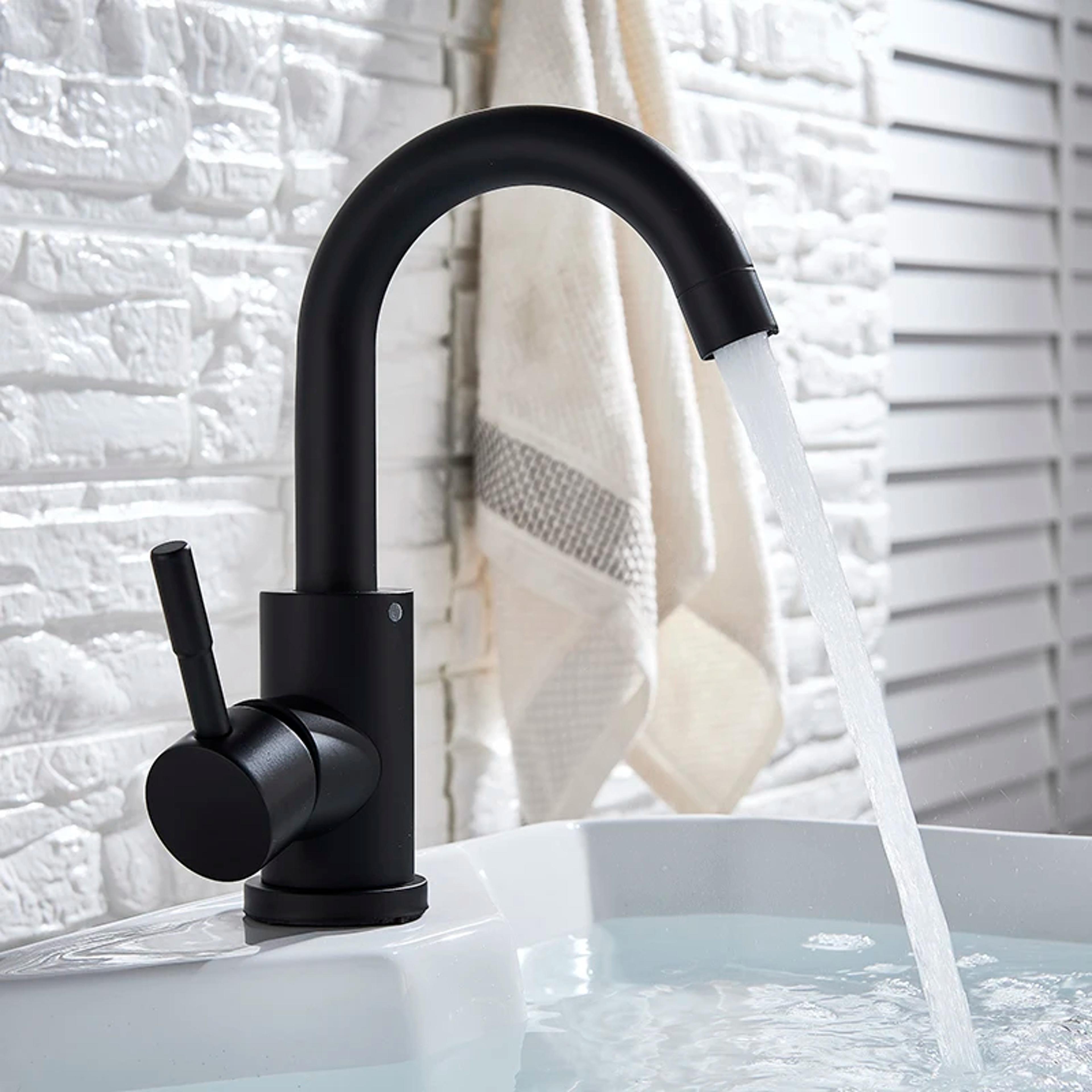 modern bathroom basin mixer tap stainless steel hot and cold faucet
