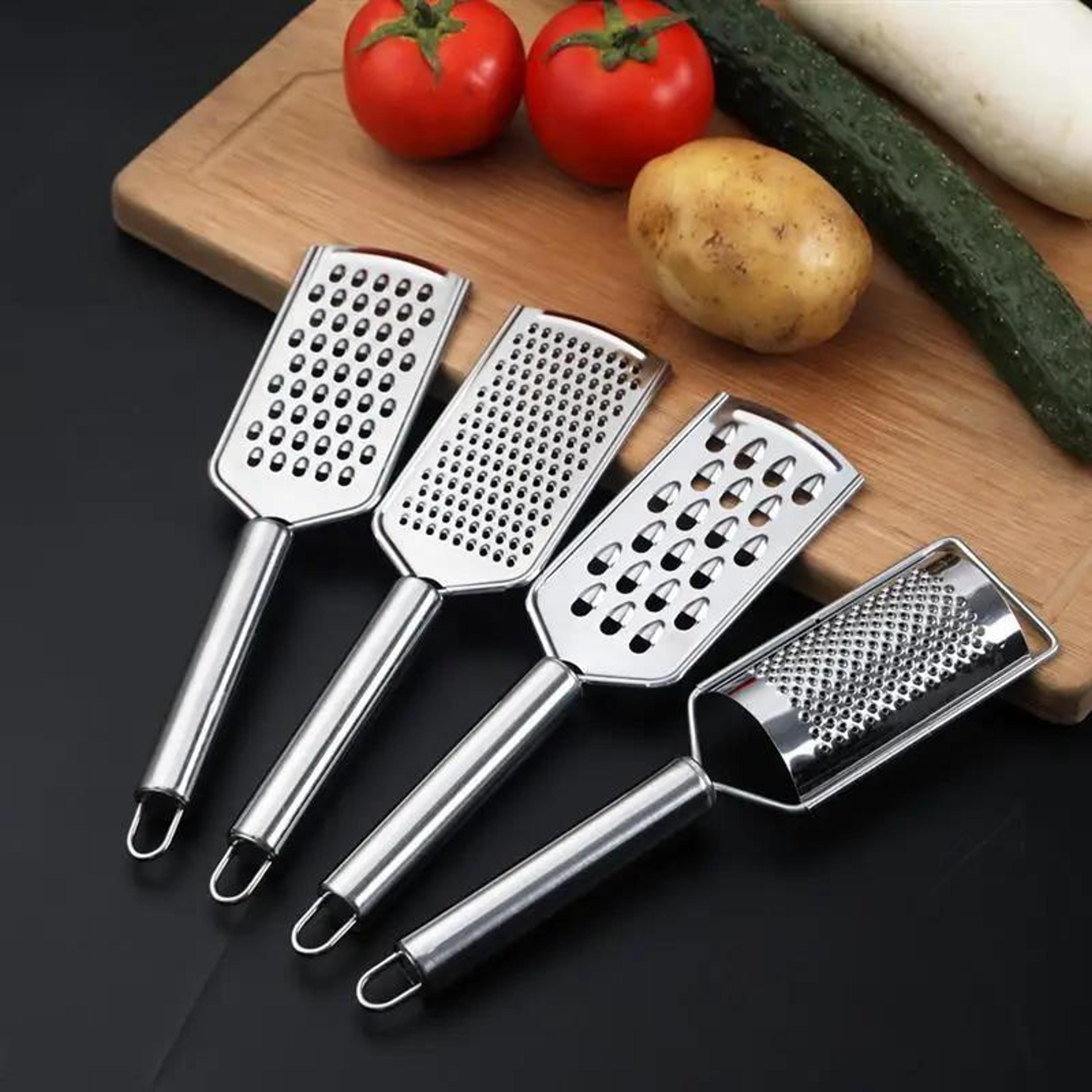 stainless steel handheld cheese grater and multi purpose kitchen zester