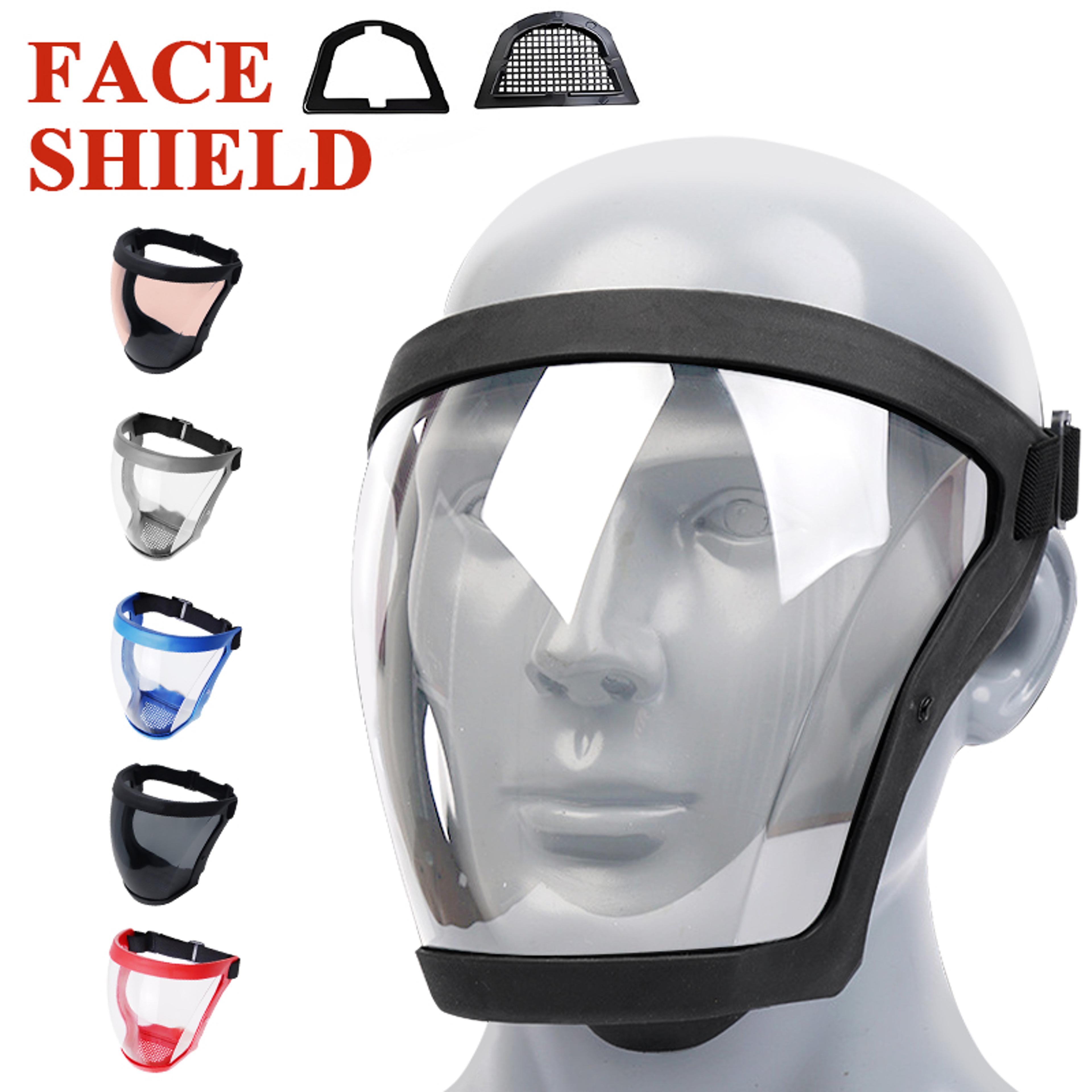 reusable full face shield anti fog windproof work protection mask