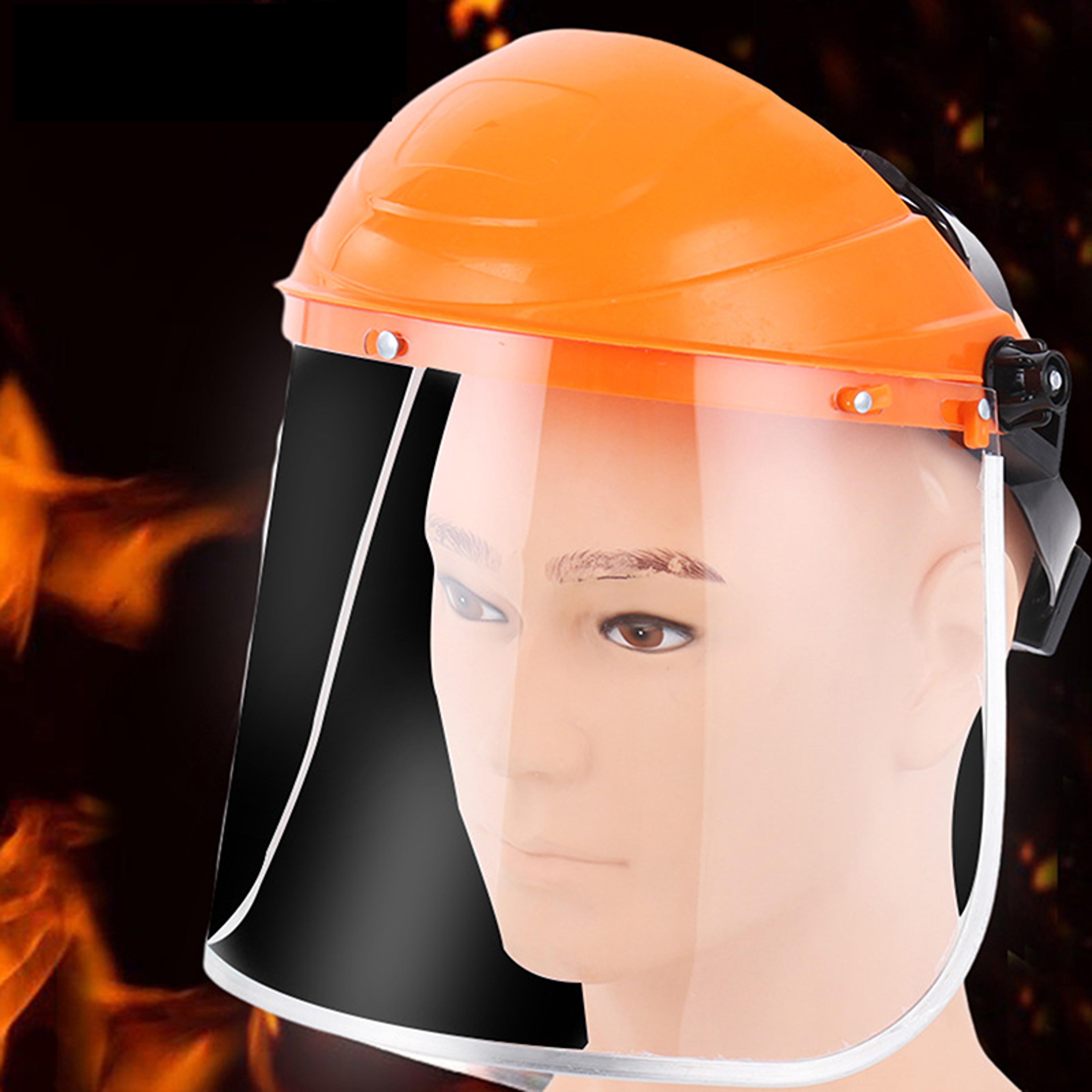 transparent full face shield with pc visor for eye and face protection