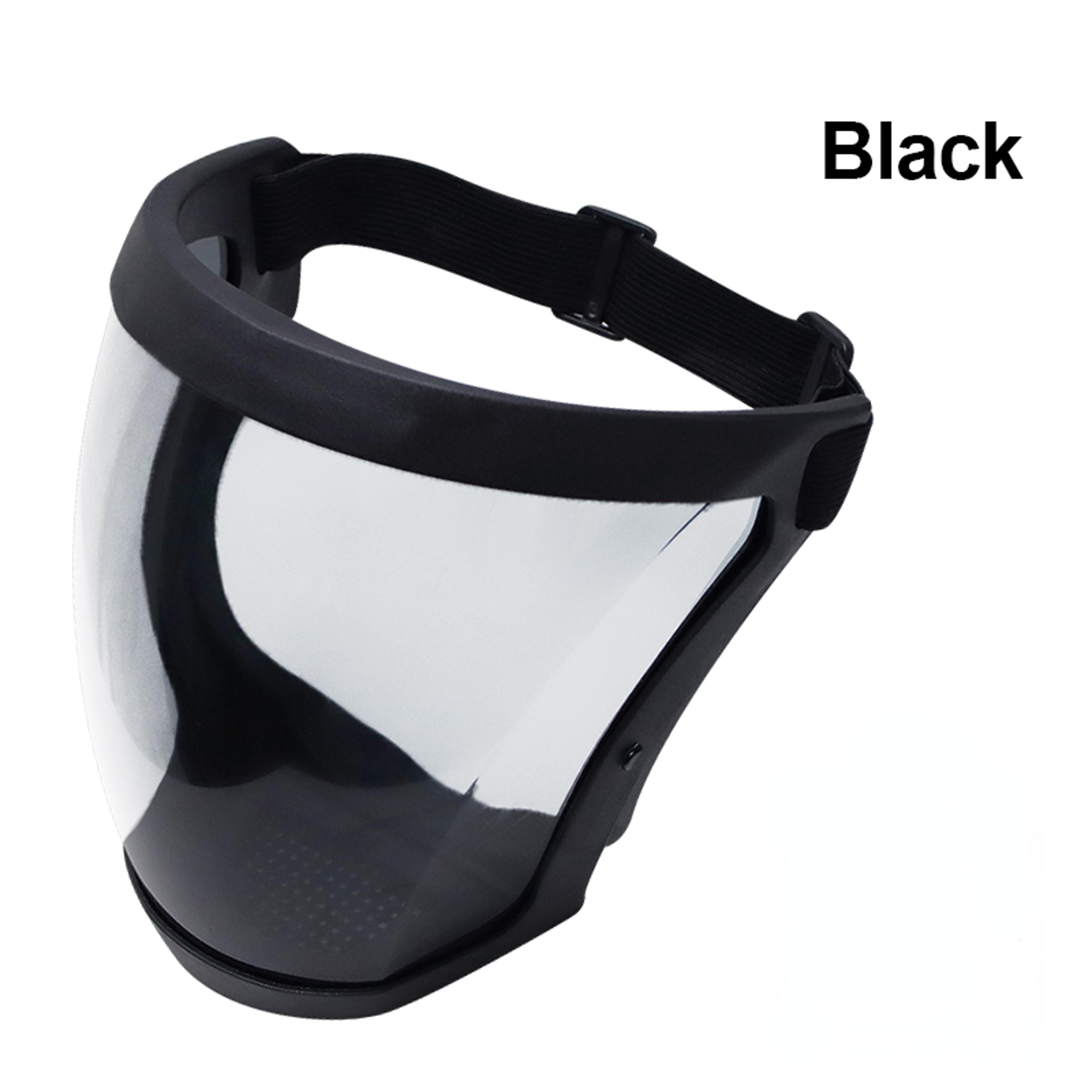 reusable full face shield with anti fog lens and dustproof filter