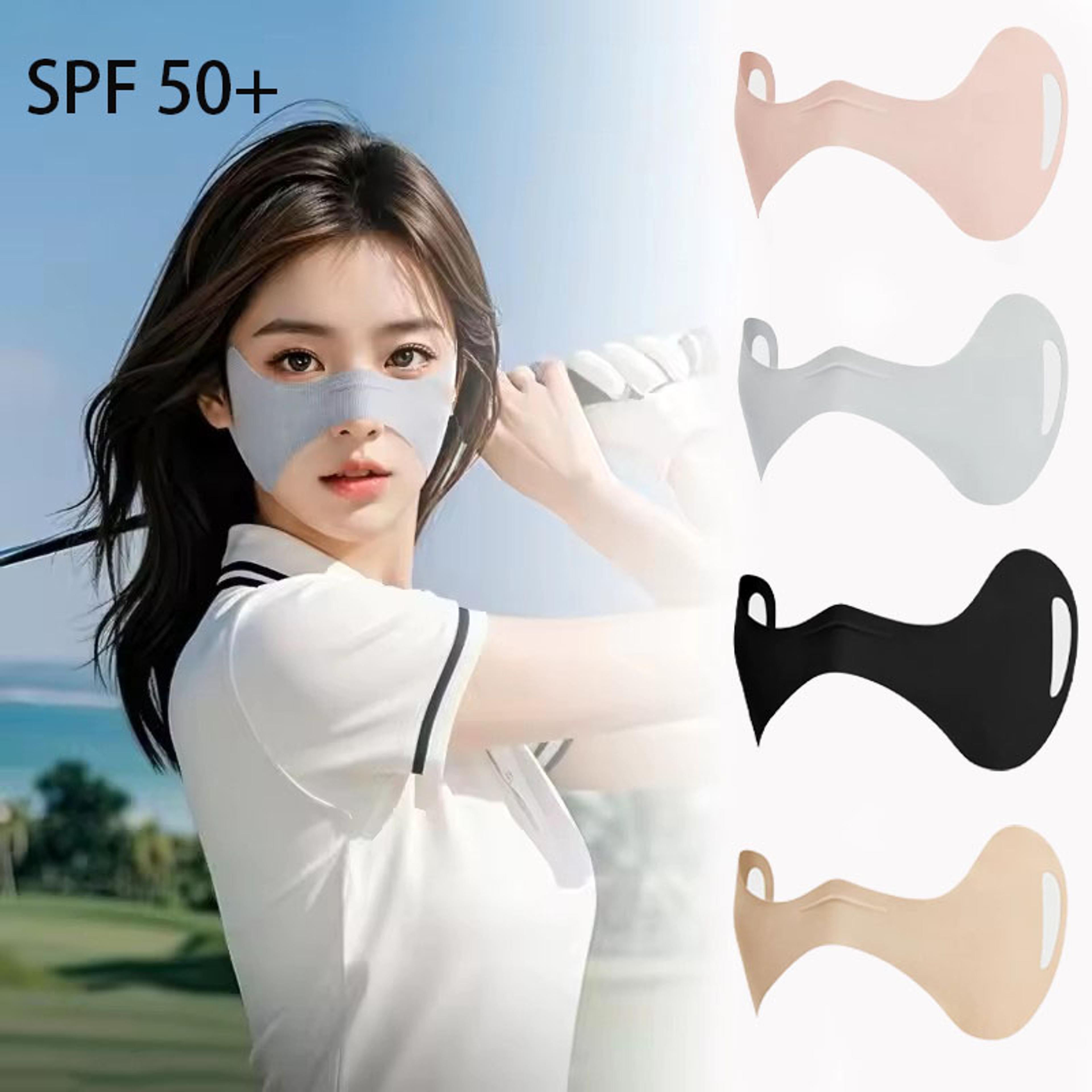 women uv protection face mask breathable cycling golf sun face cover