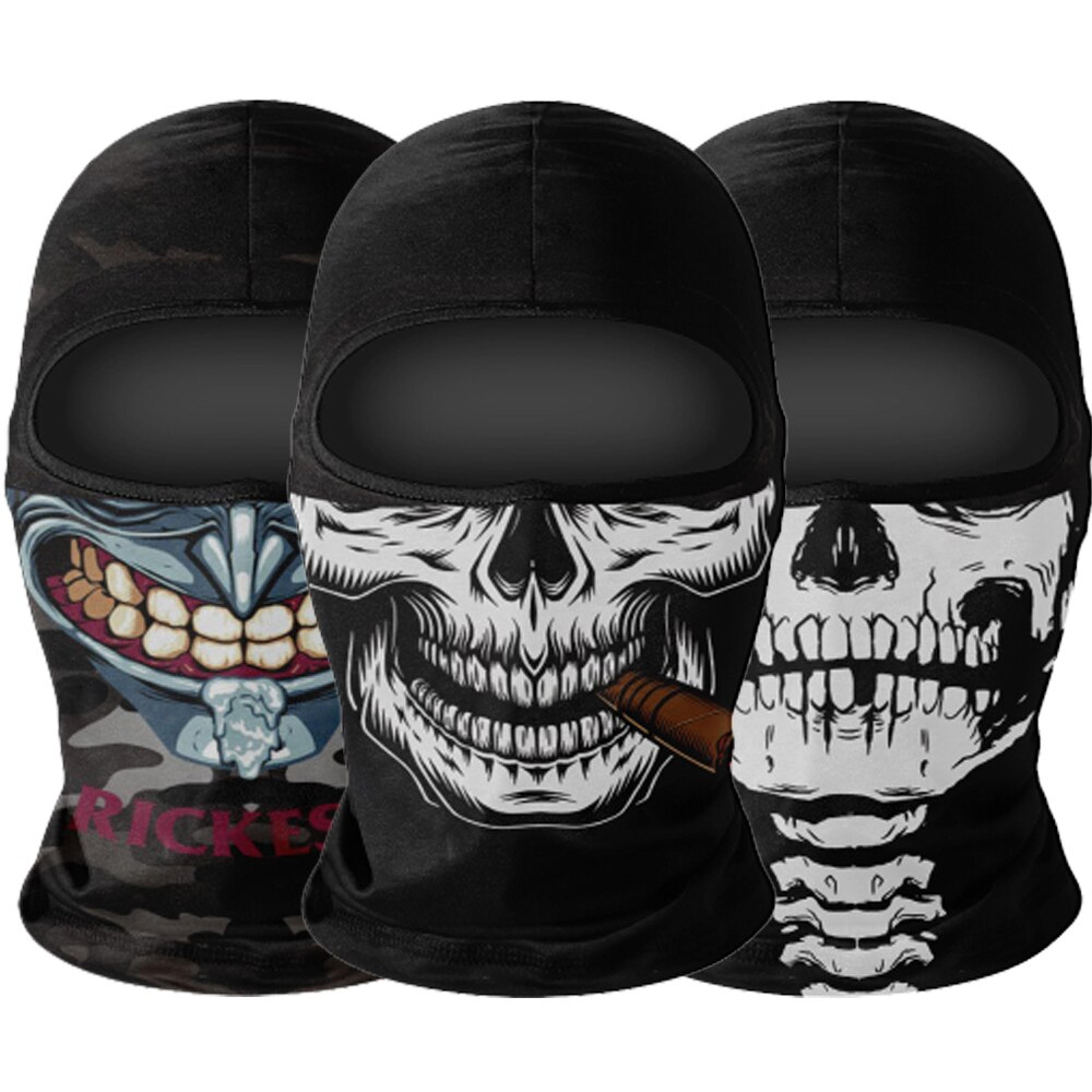 skull balaclava mask windproof motorcycle face cover for riding skiing and cosplay