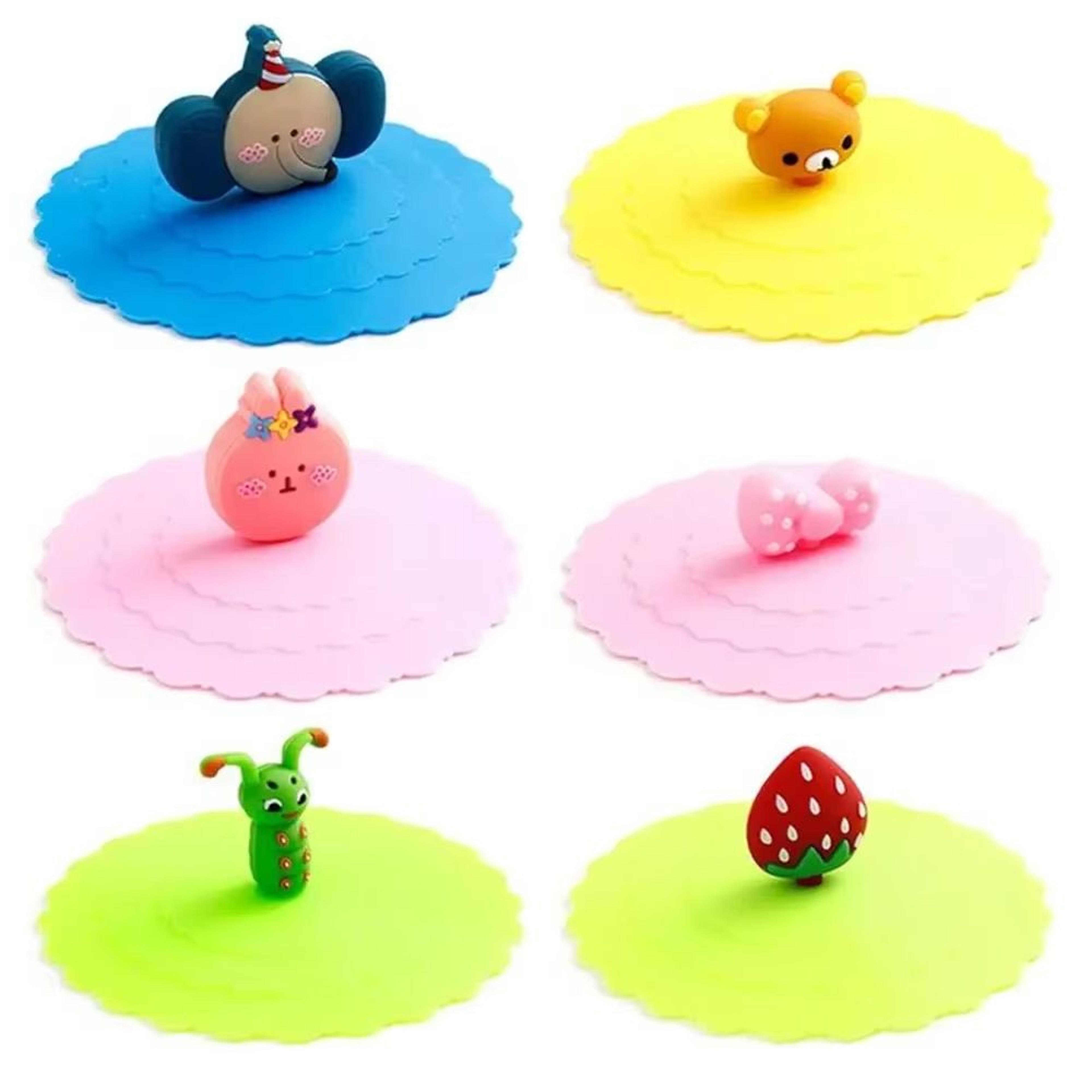 reusable silicone cup lids dustproof coffee mug covers