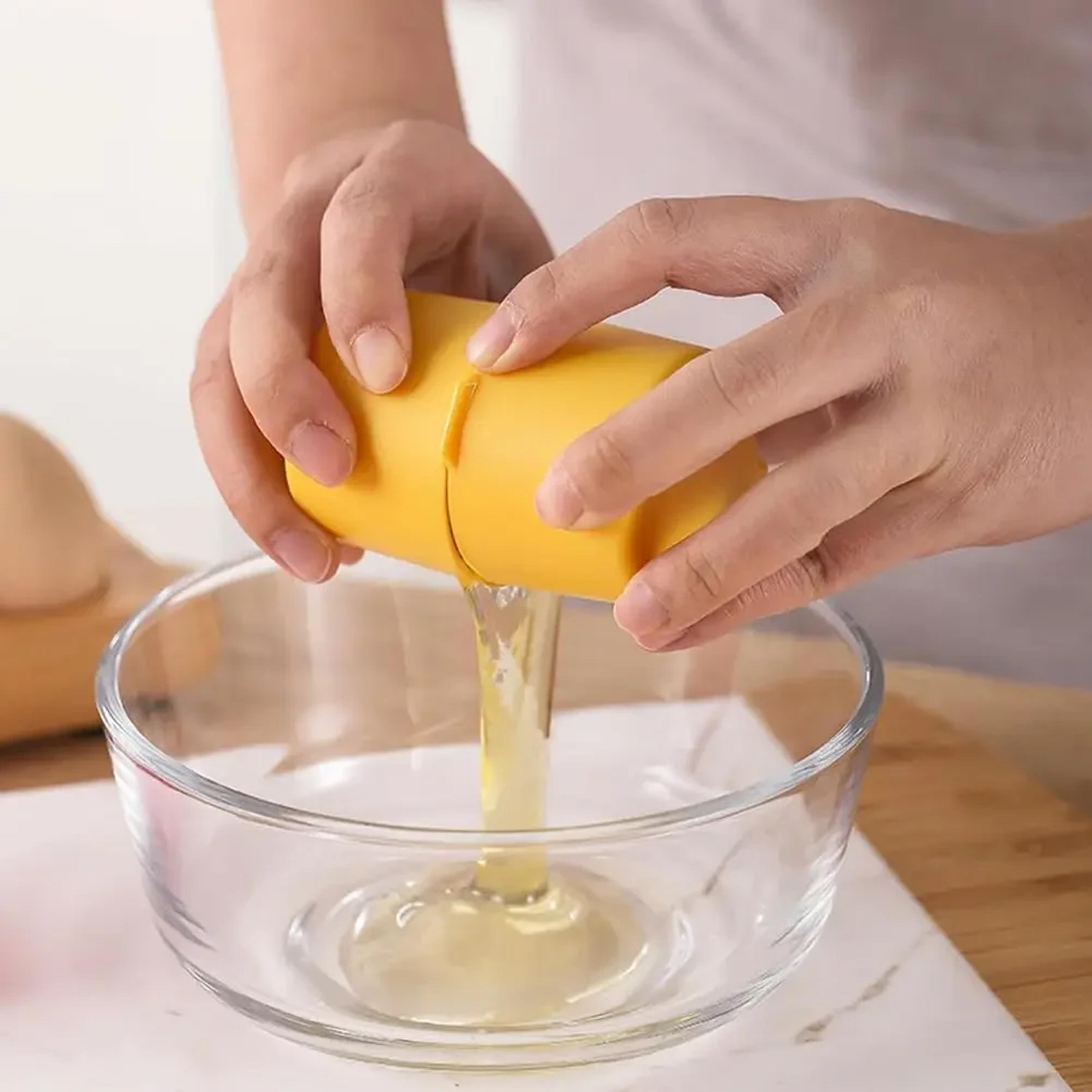 easy egg shell opener handheld egg cracker and egg separator tool