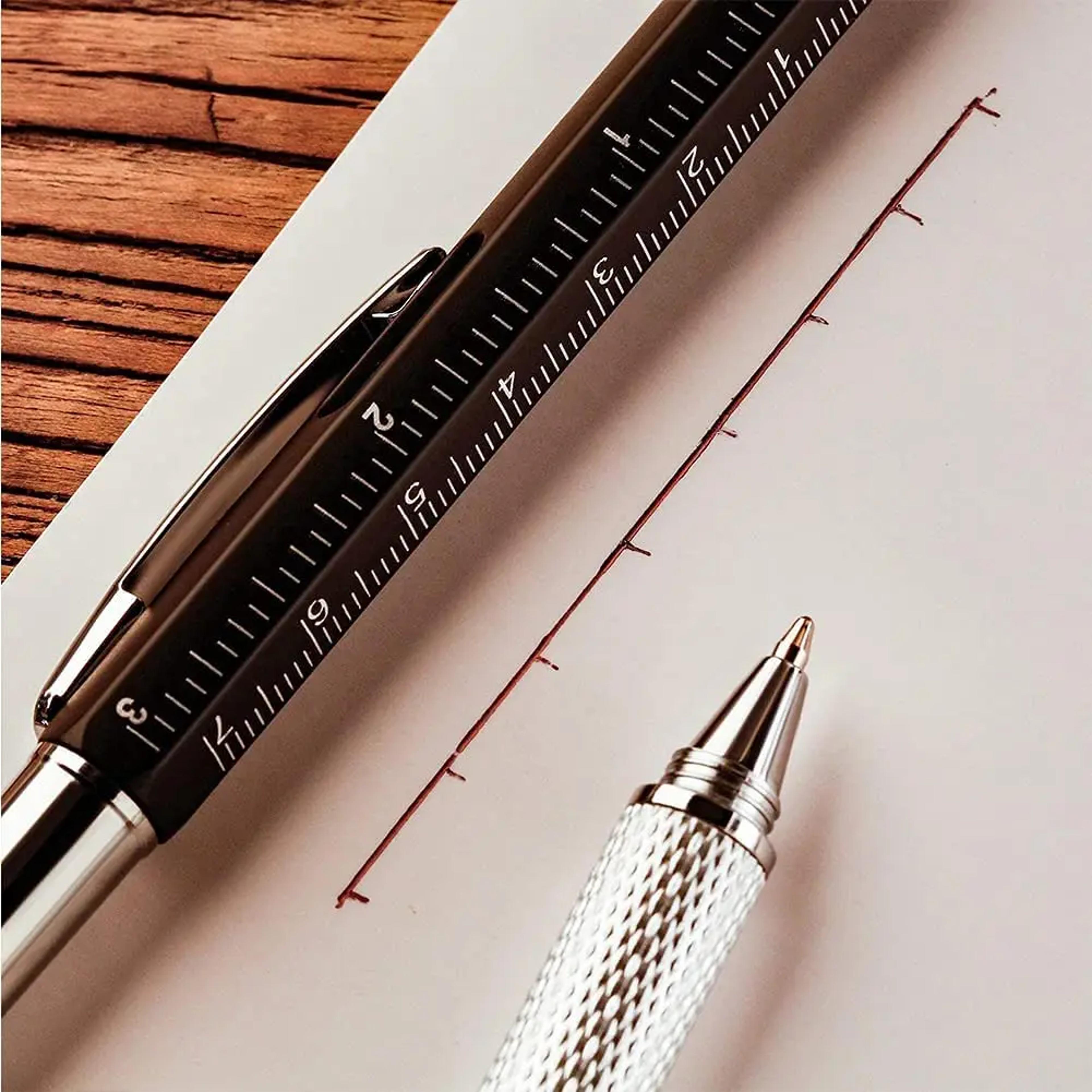 multifunction tool pen with touch screen stylus screwdriver ruler and level