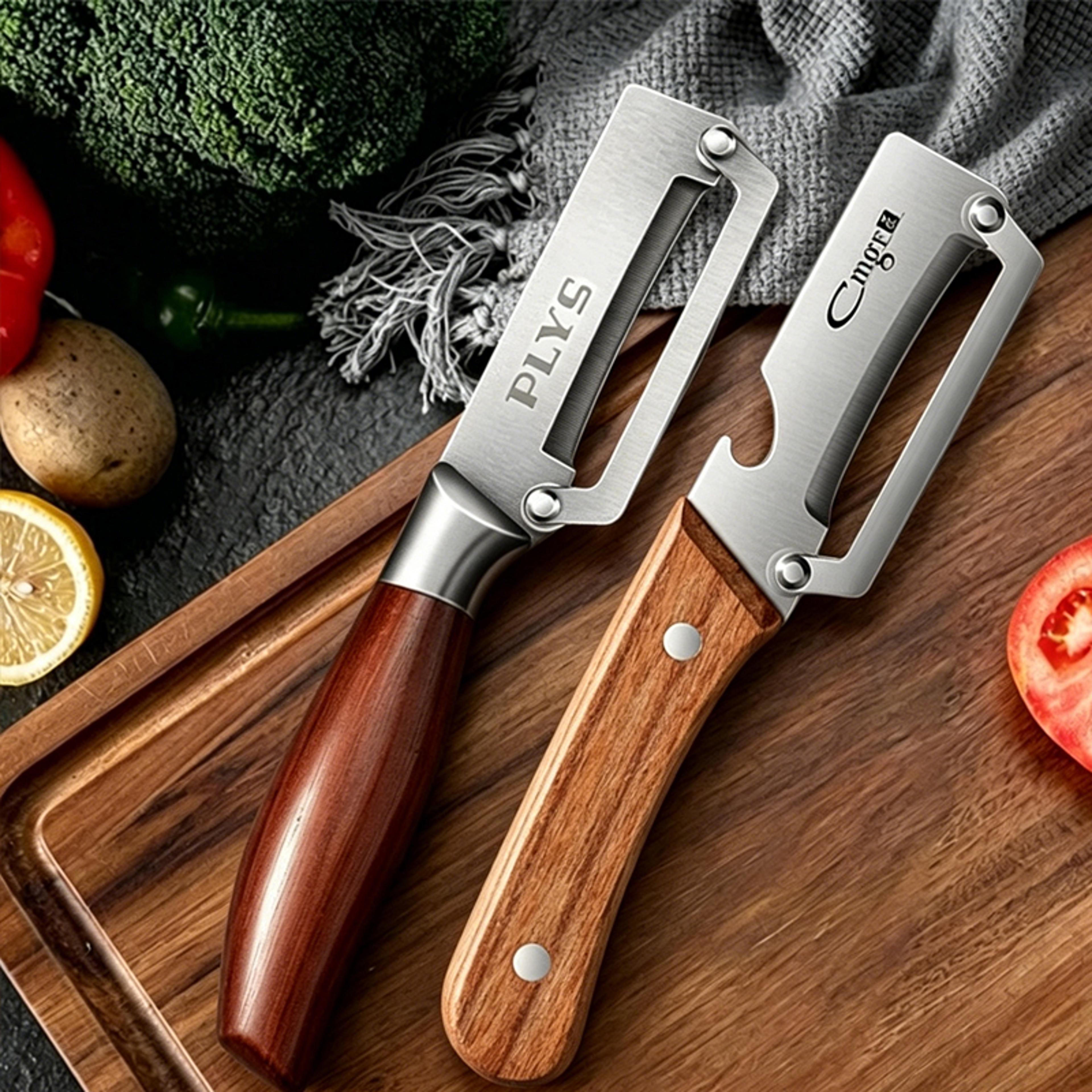multifunctional stainless steel vegetable peeler and slicer for quick food prep