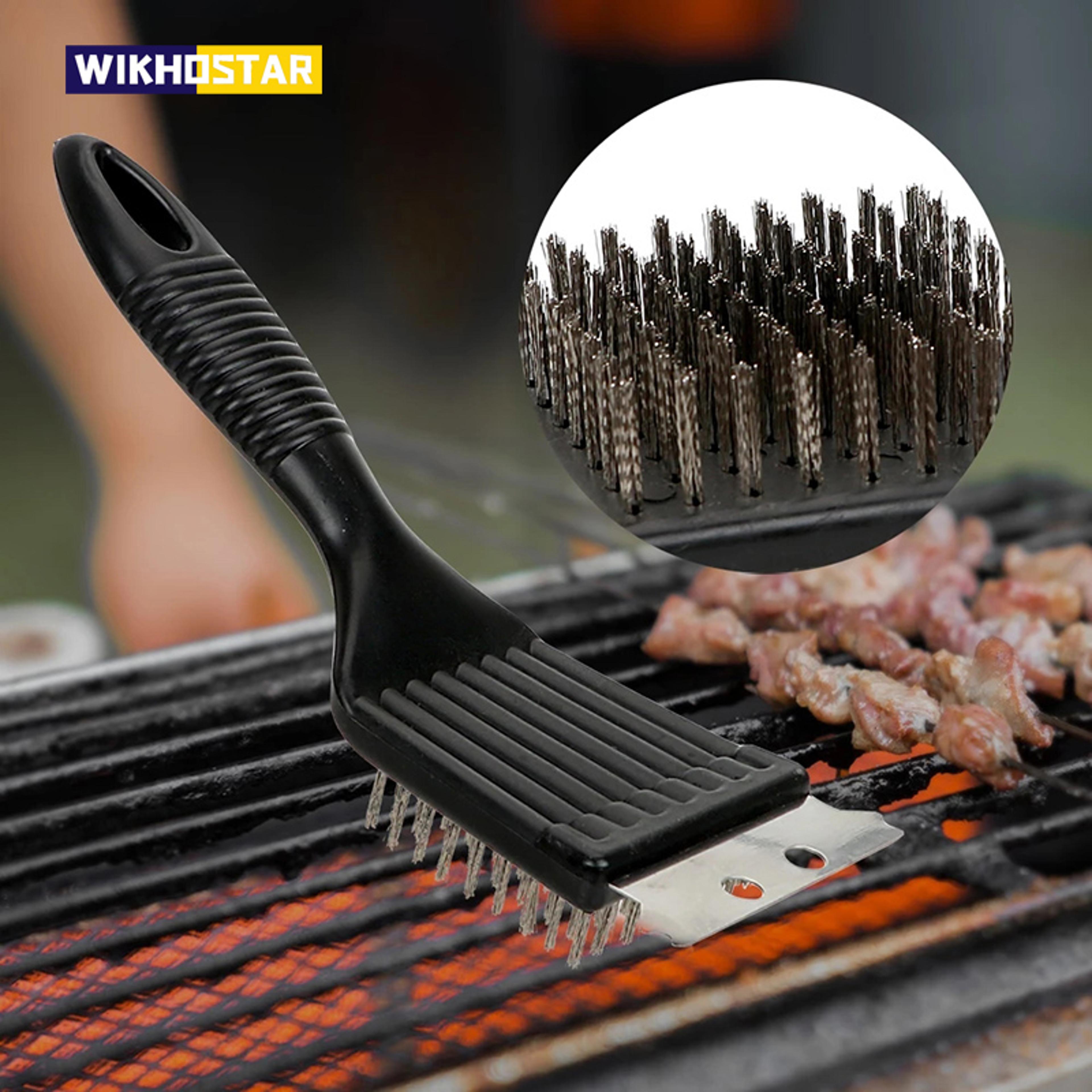 stainless steel bbq grill brush heavy duty barbecue grate cleaner