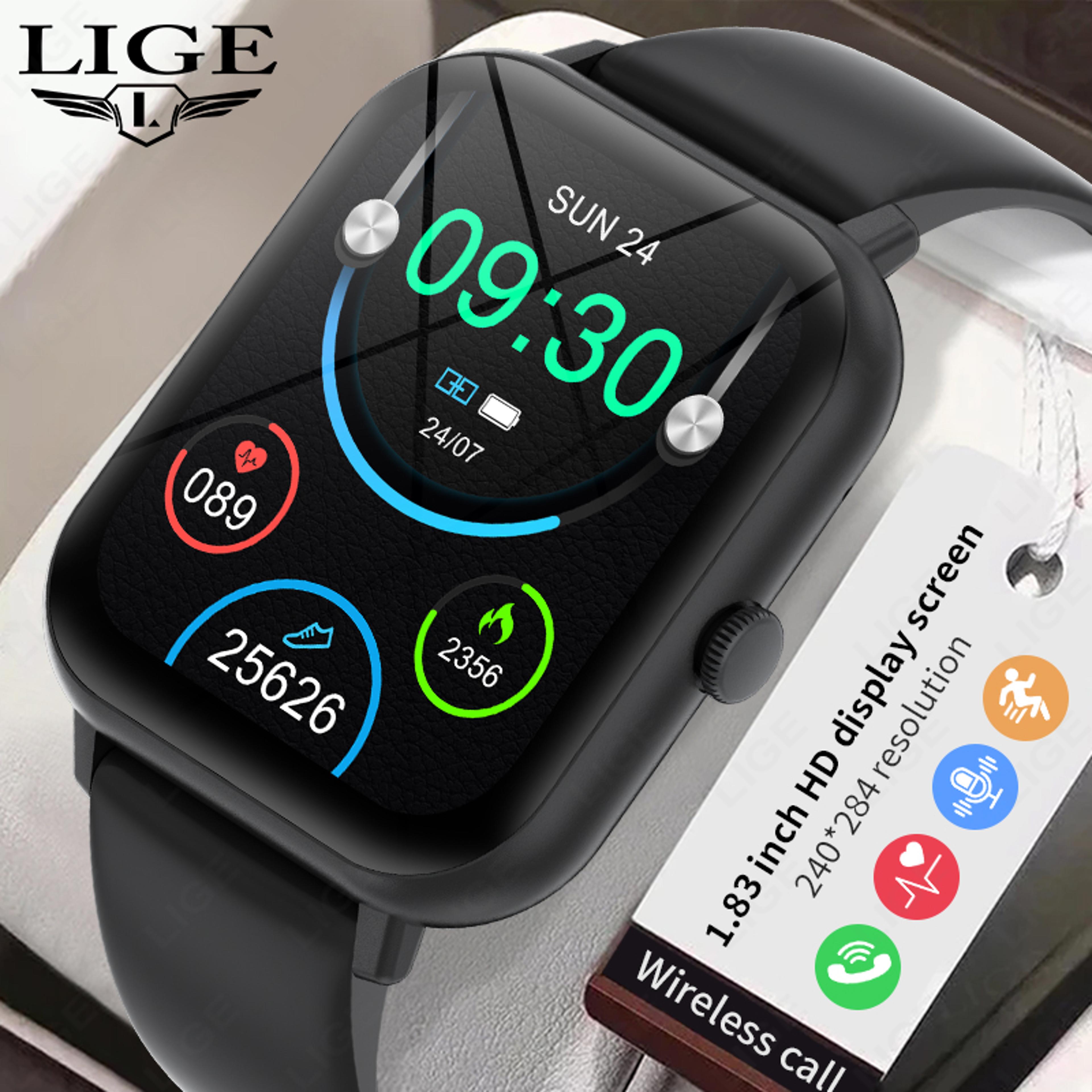gps smart watch inch hd fitness tracker with bluetooth calling and plus sports modes