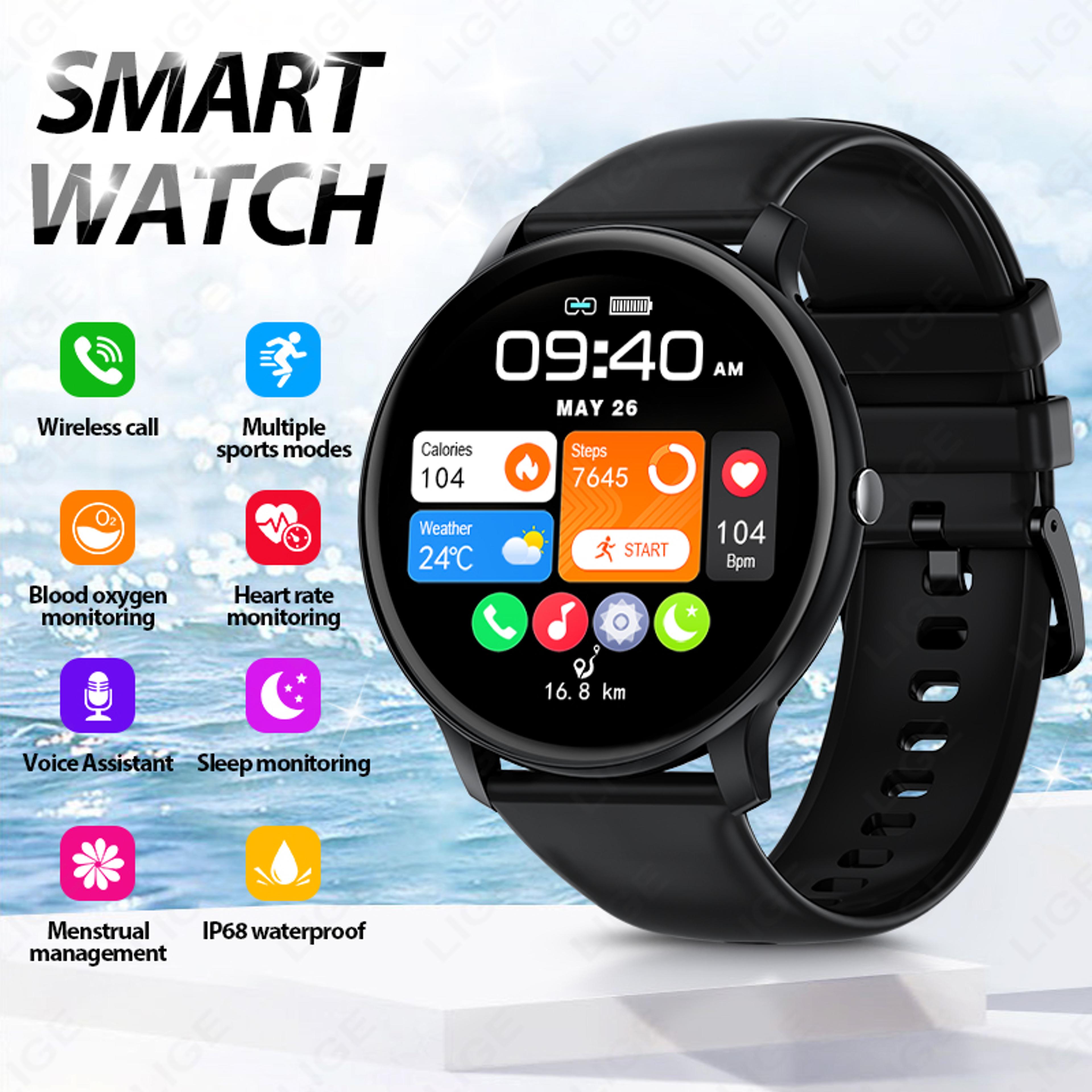 outdoor smart watch bluetooth calling sos fitness tracker for men and women