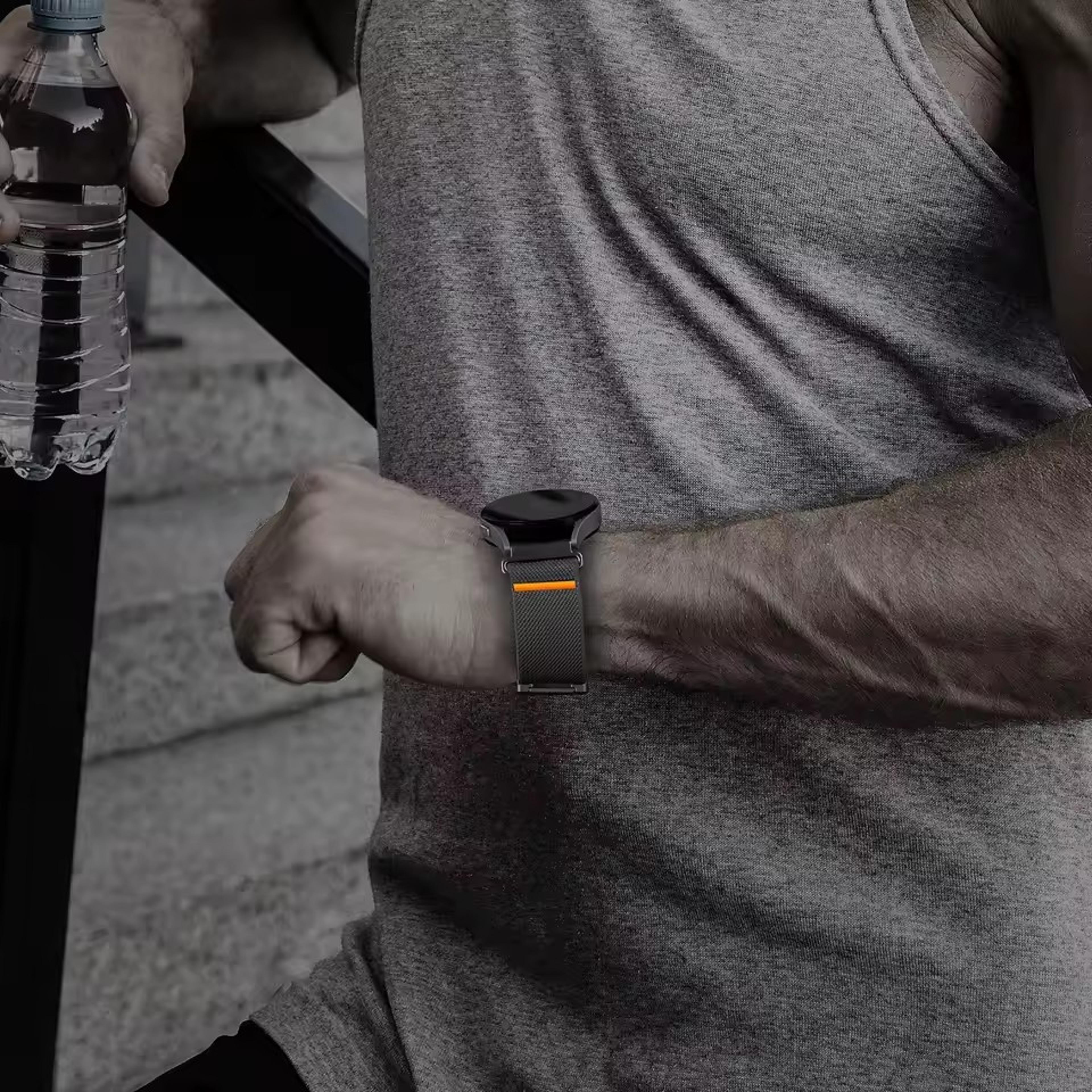 parachute buckle nylon watch band for garmin and samsung galaxy watch