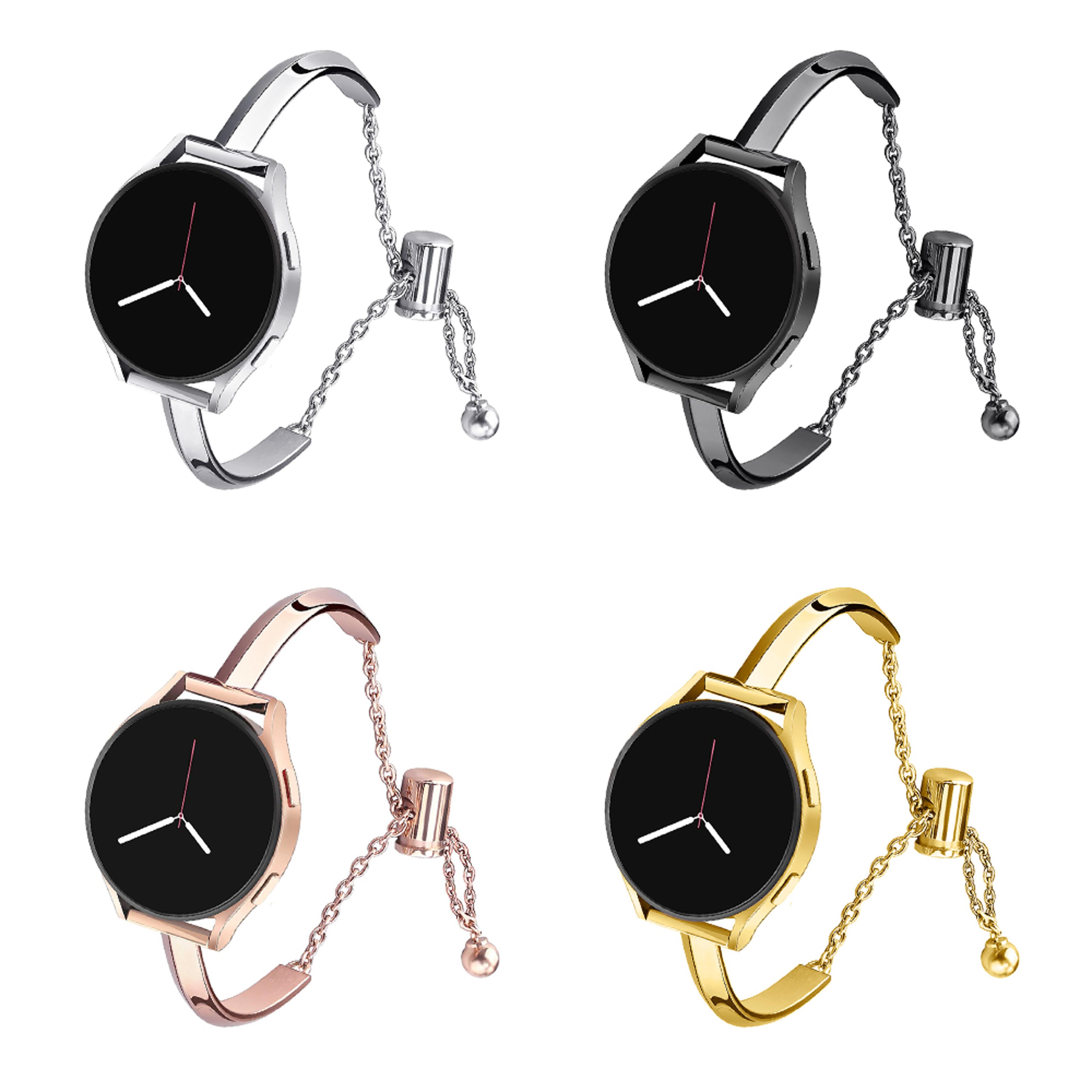elegant metal samsung galaxy watch band adjustable women's bracelet strap
