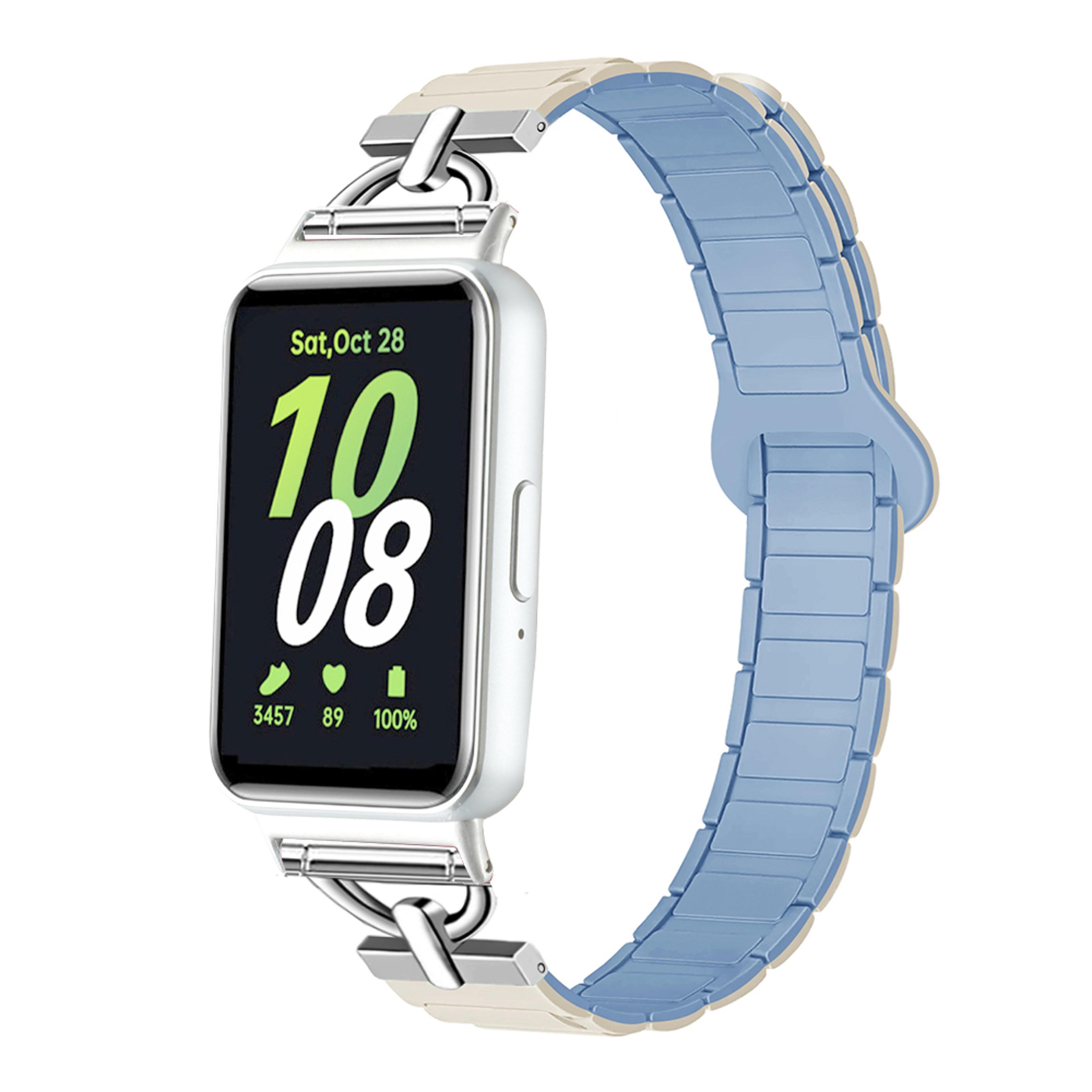 samsung galaxy fit magnetic silicone sport band adjustable replacement watch strap