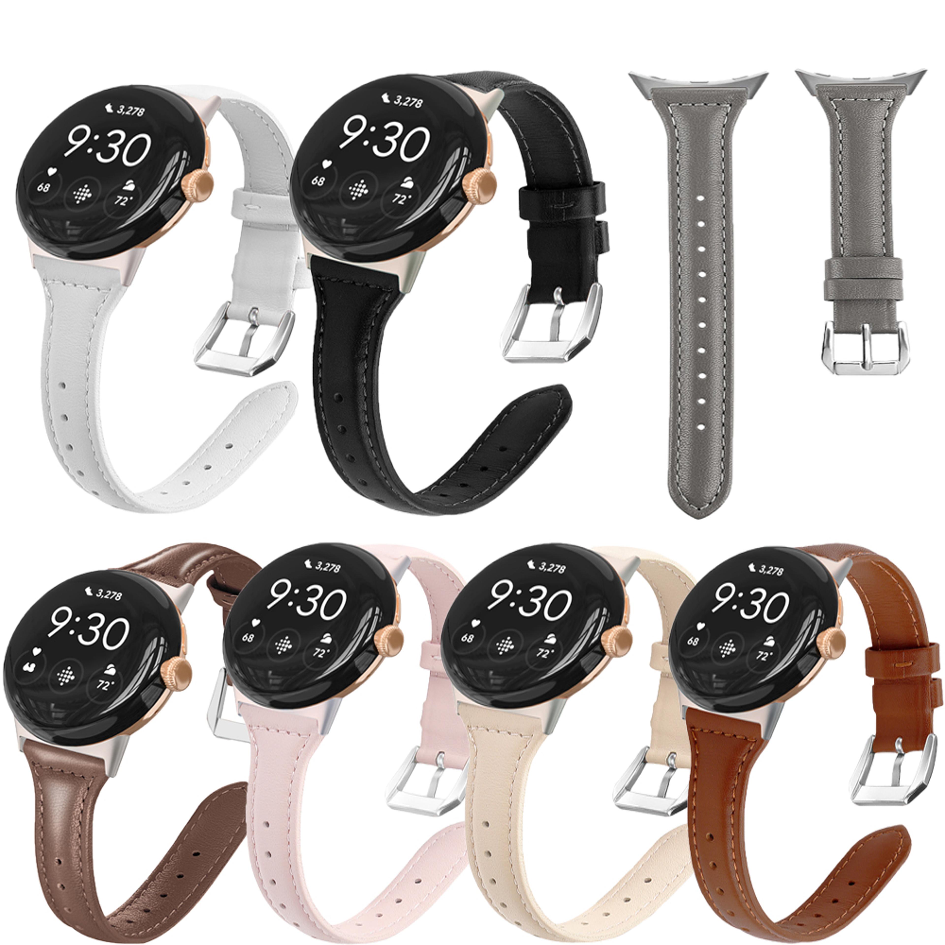 google pixel watch genuine leather band t shape replacement strap