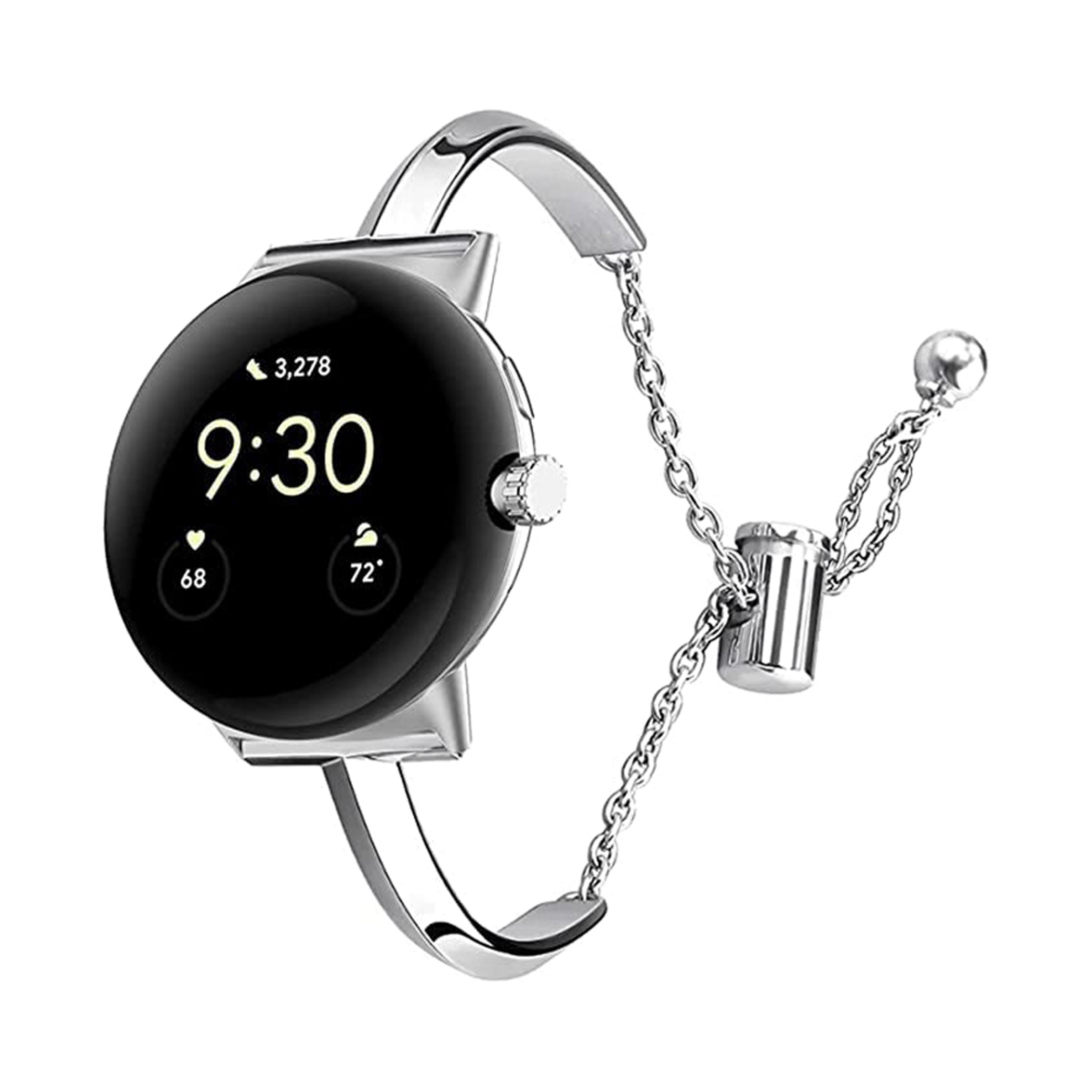 google pixel watch metal t strap tool free adjustable snap chain band
