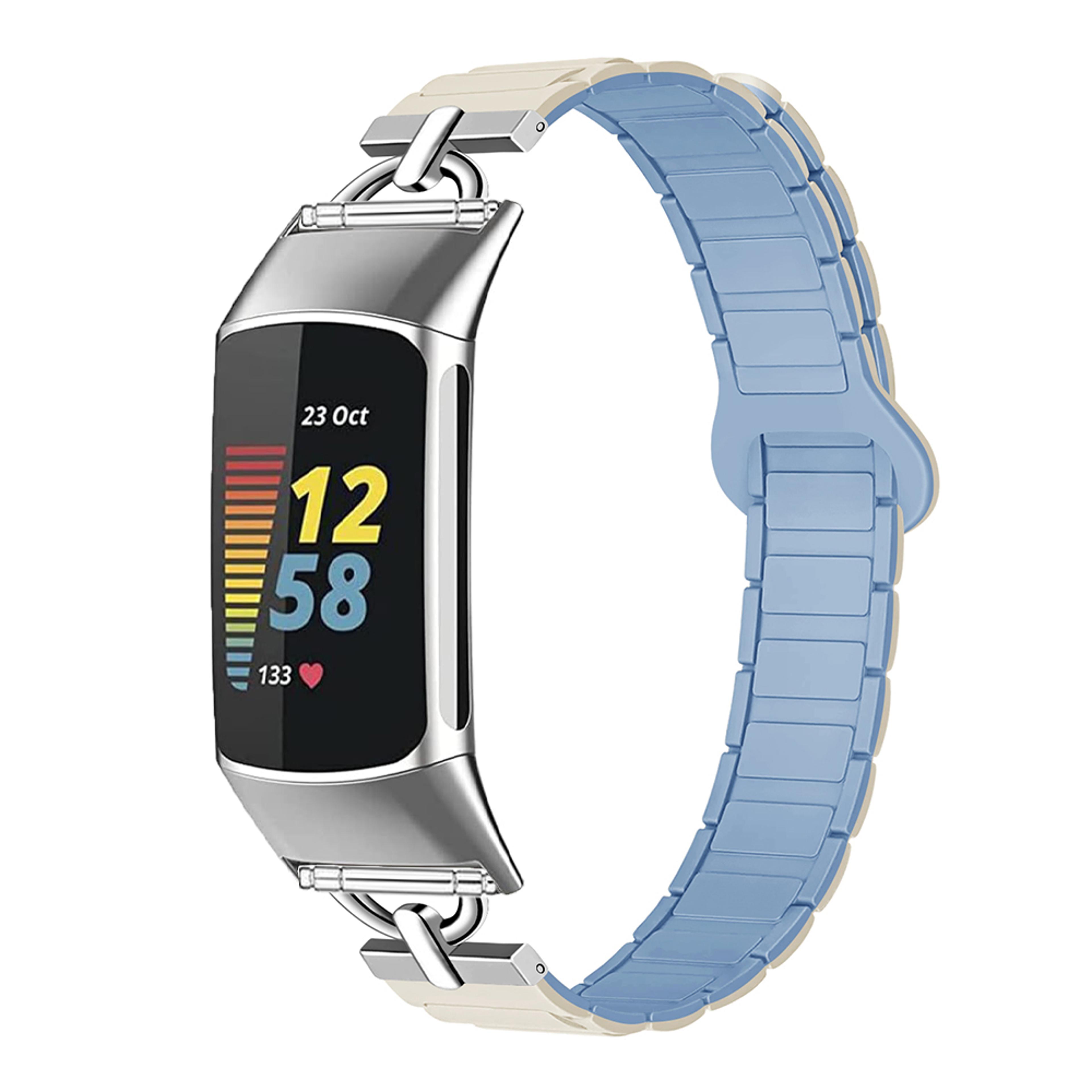 fitbit charge and charge magnetic silicone band comfortable adjustable replacement strap