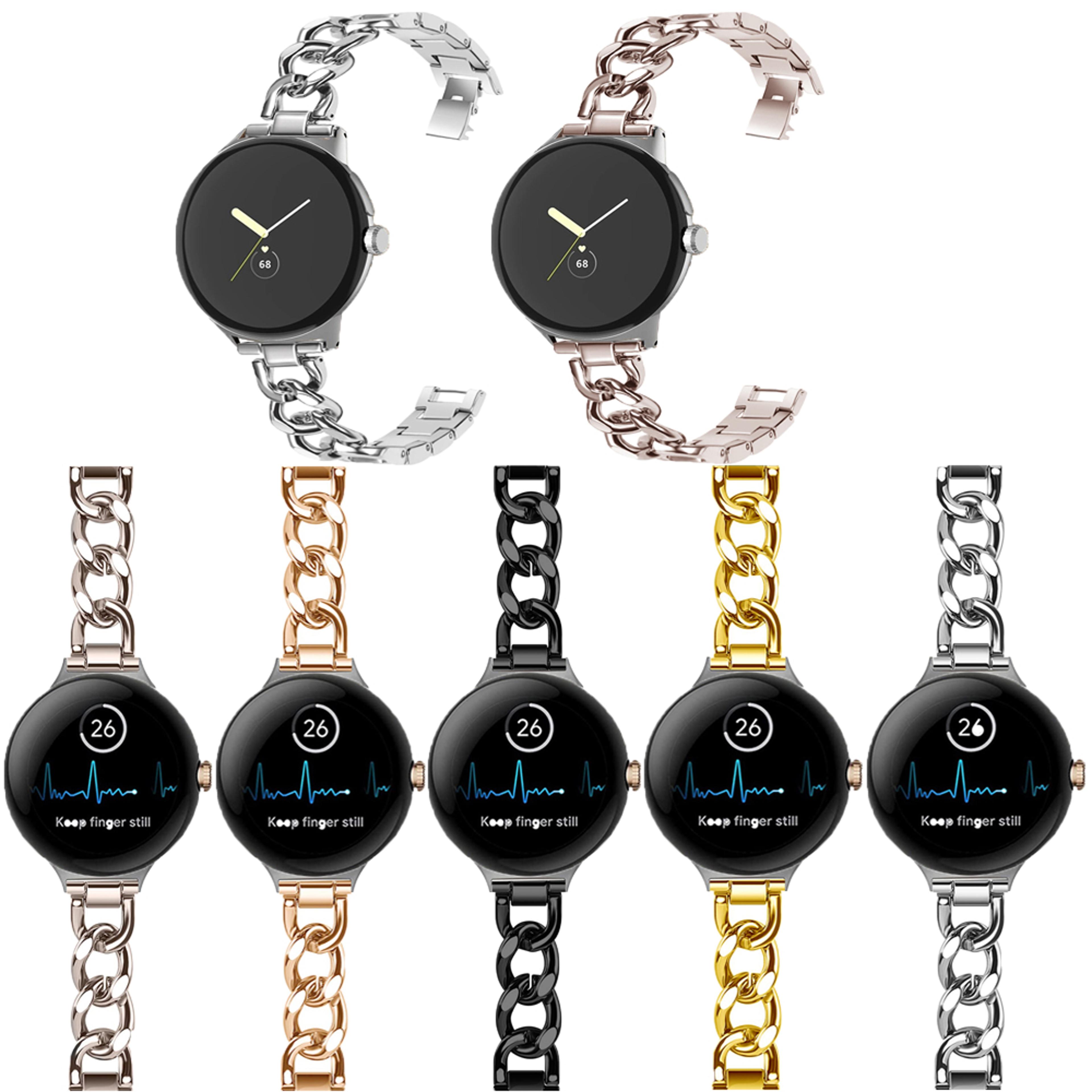 google pixel watch milanese strap stainless steel magnetic replacement band