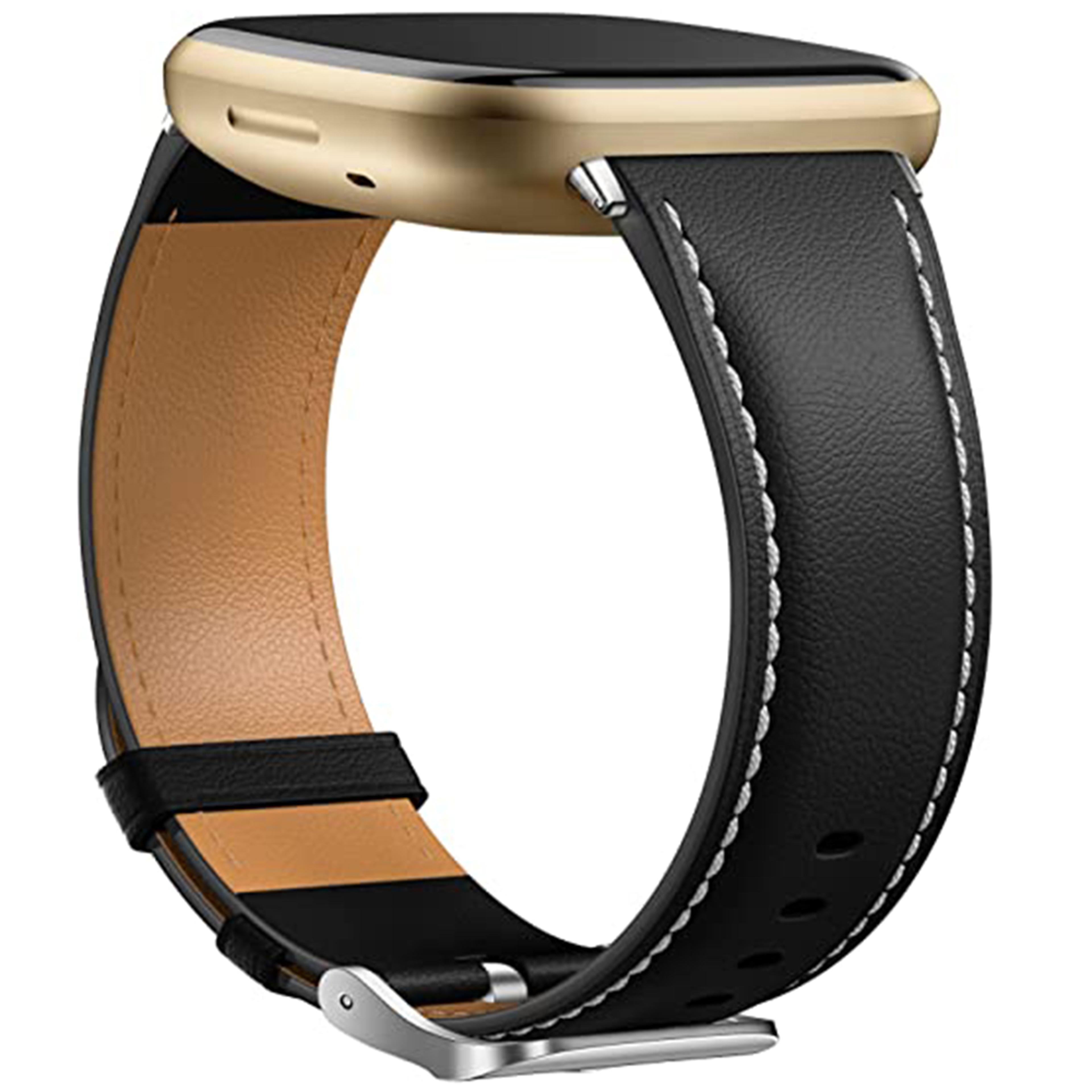 premium genuine leather fitbit versa band replacement strap for versa