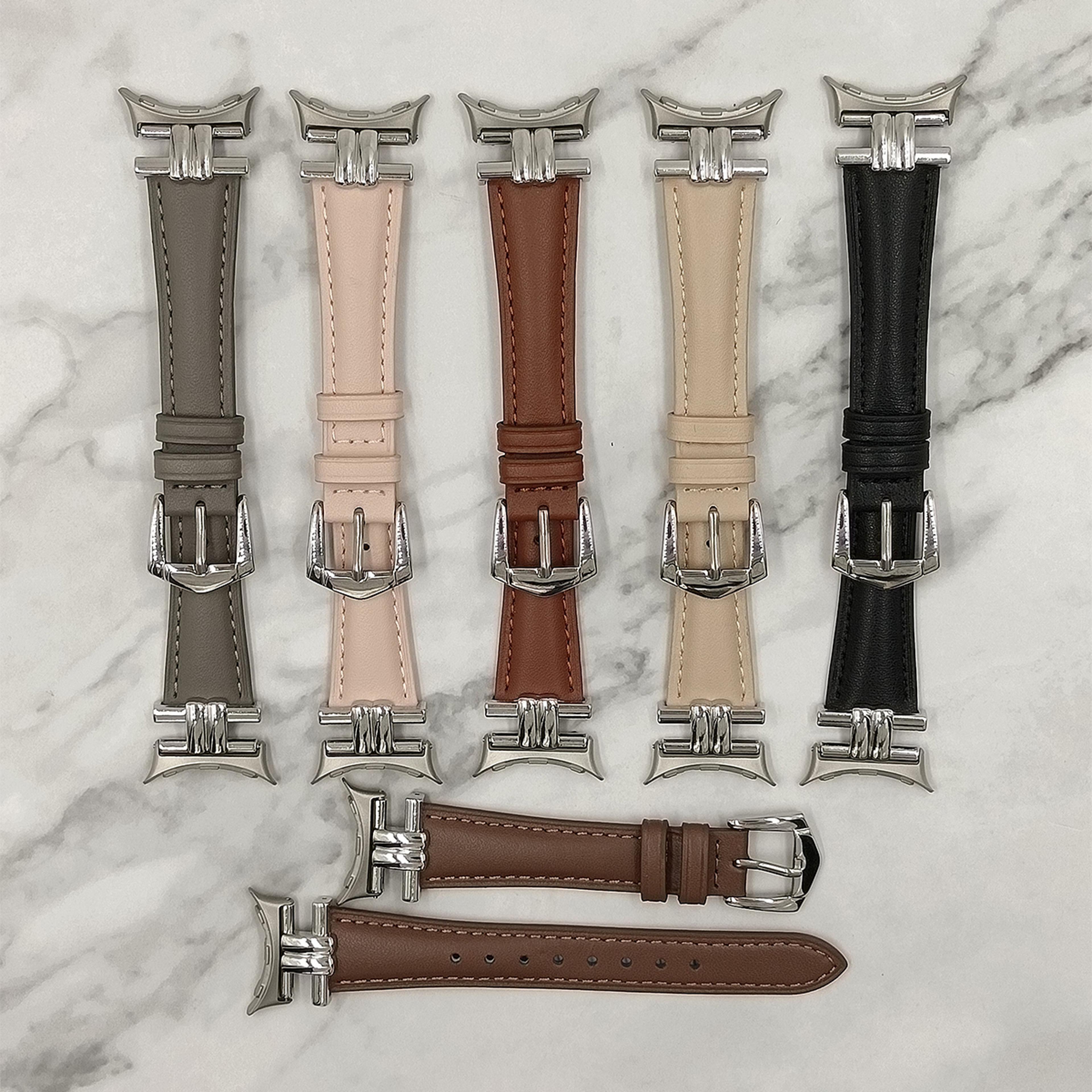 premium leather google pixel watch band replacement strap for pixel watch