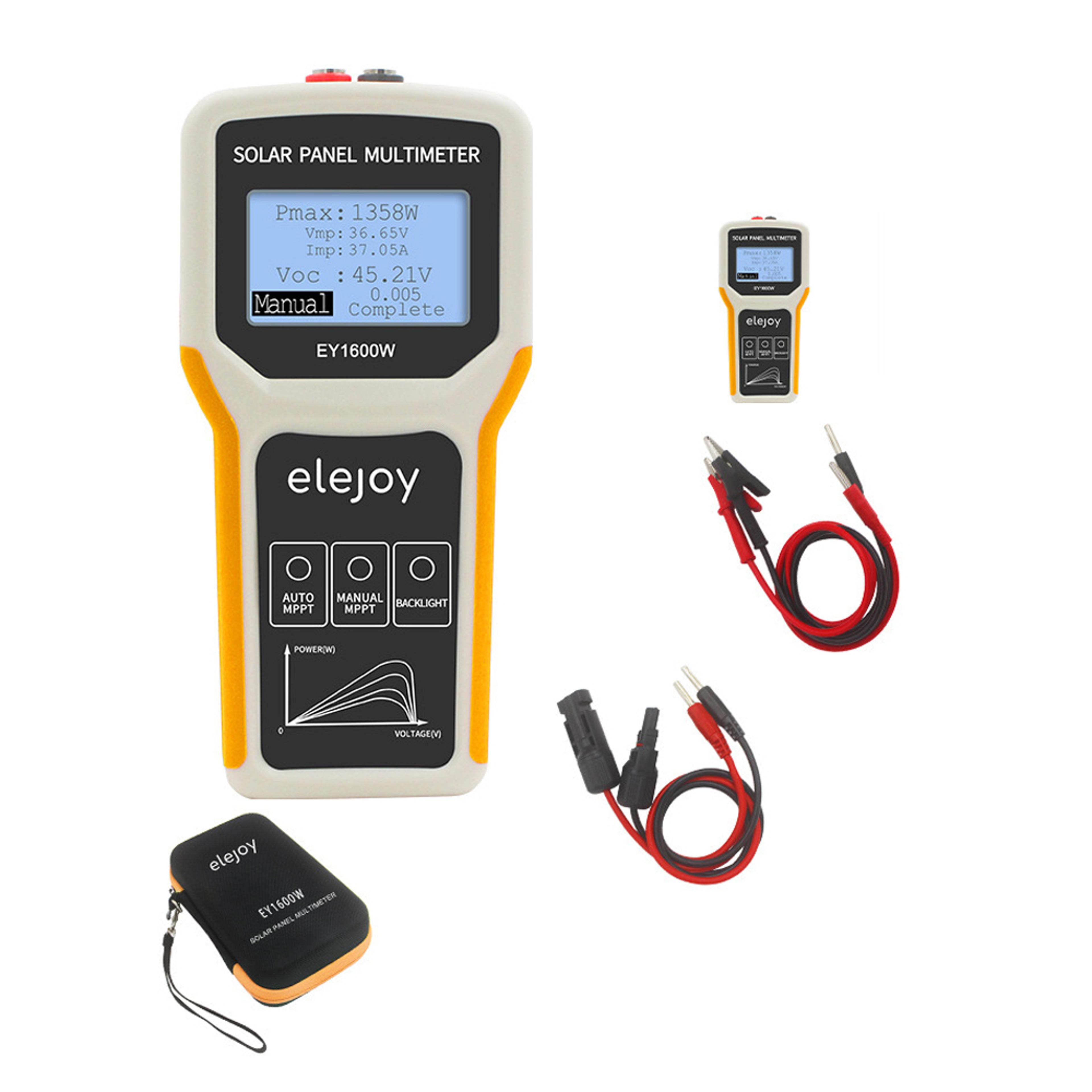 solar panel tester mppt photovoltaic multimeter with lcd display