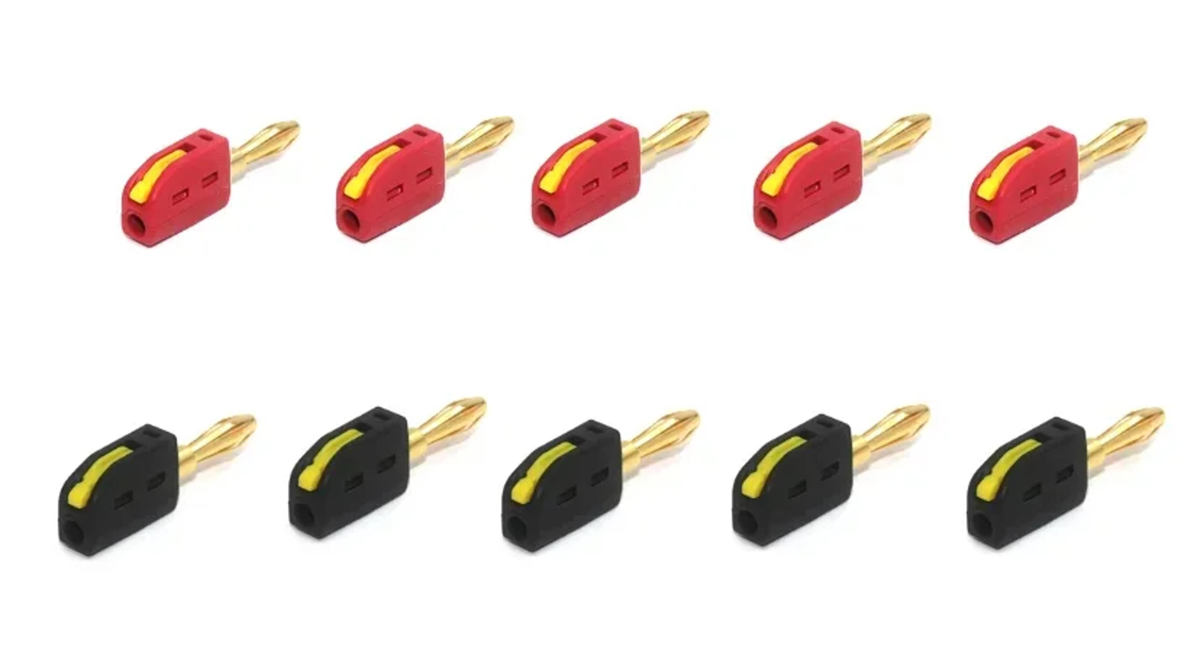 banana plug connectors gold plated quick connect electrical test plugs