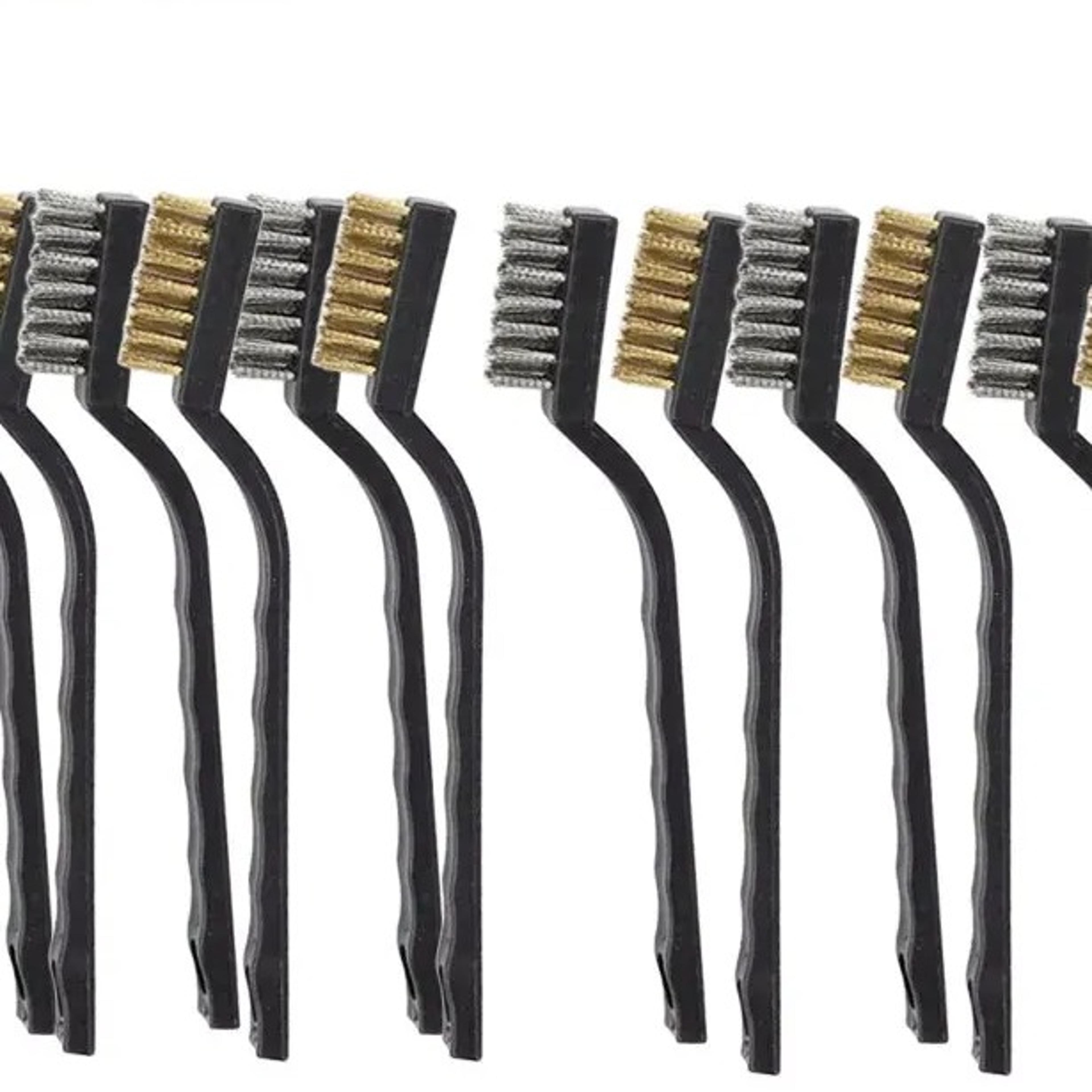piece mini wire brush set for rust removal and industrial cleaning