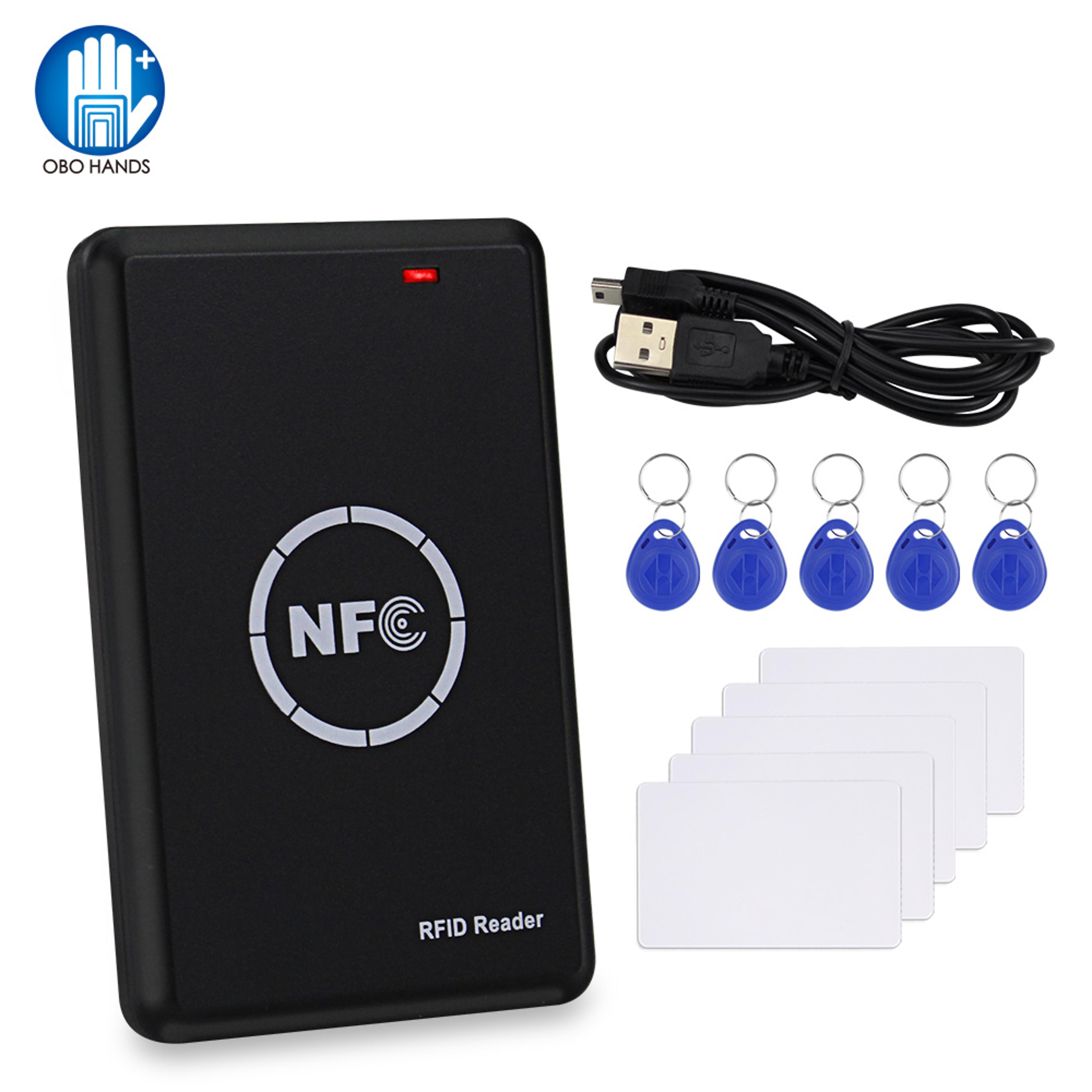 rfid nfc smart card reader writer dual frequency usb programmer