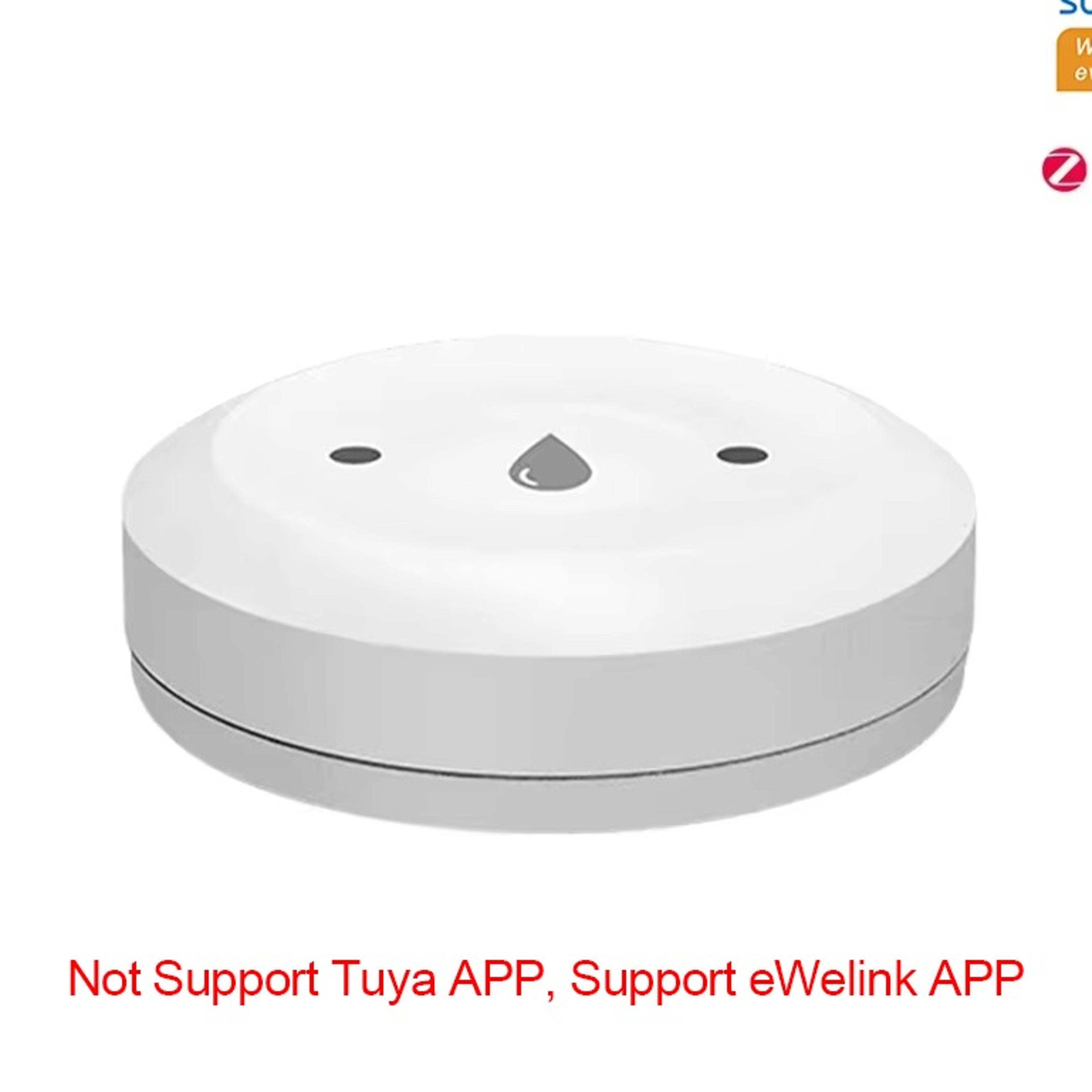 ewelink zigbee smart water leak detector with app alerts and home assistant support