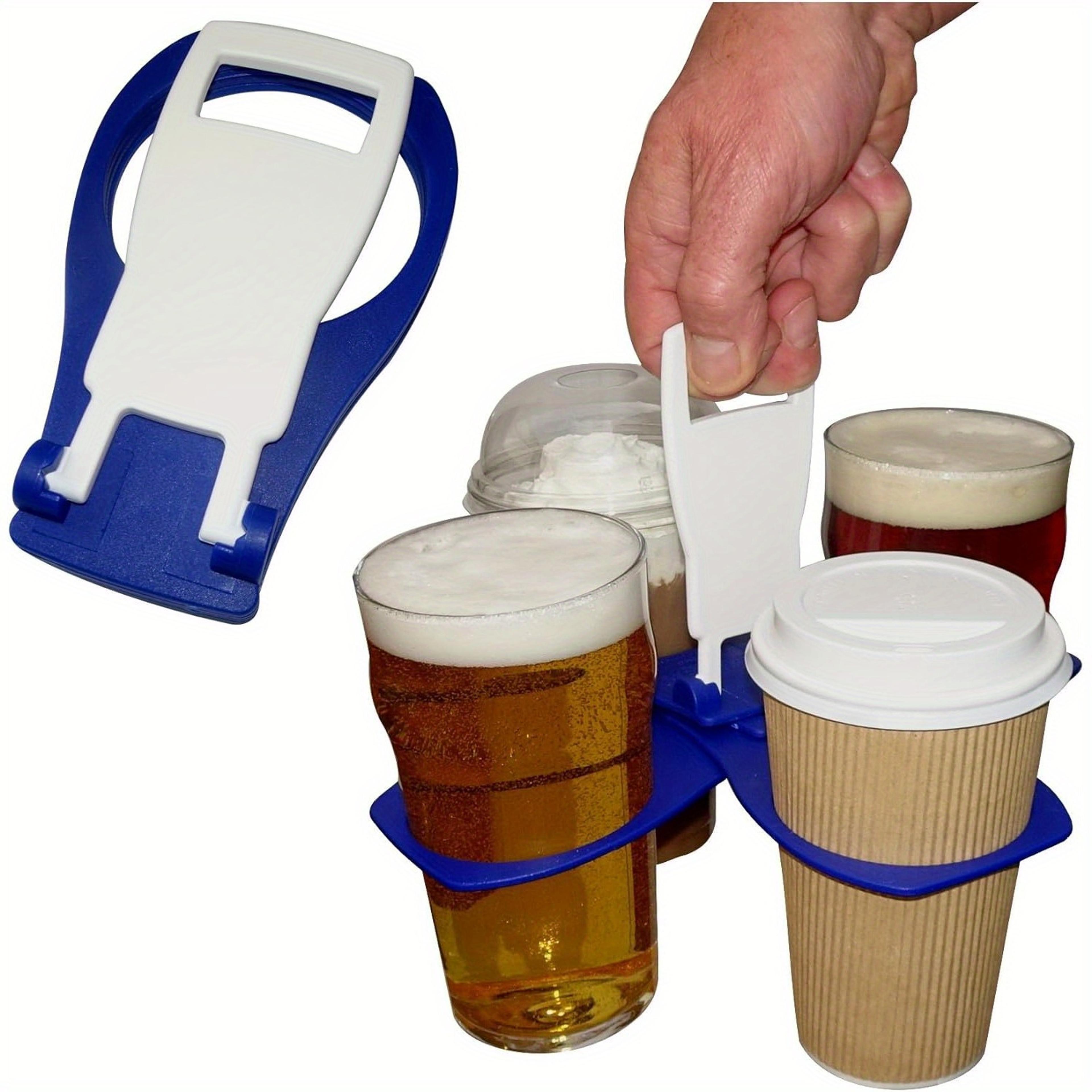 foldable drink carrier reusable beverage tray with cup holders