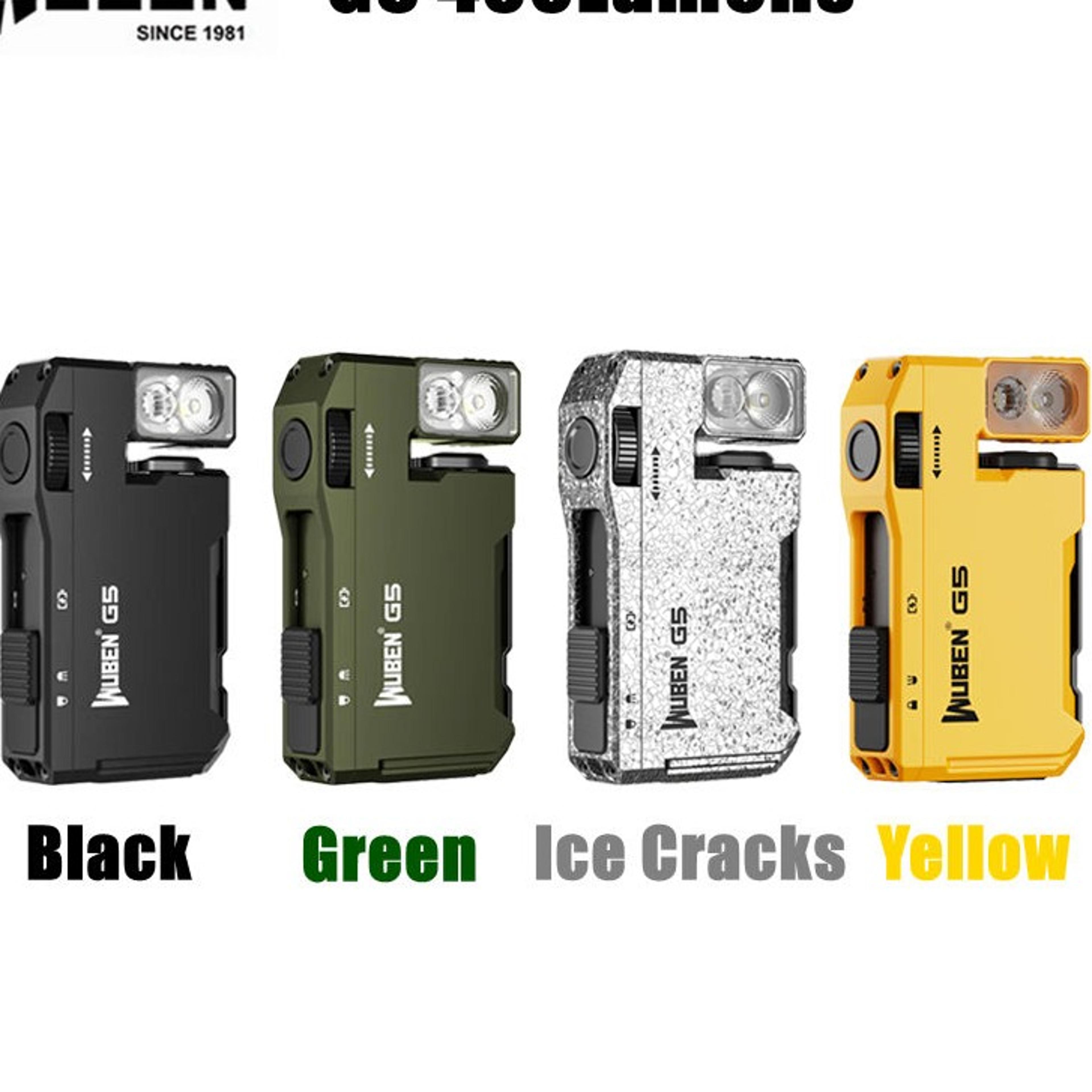 wuben g5 400 lumen edc flashlight rechargeable mini pocket light with magnetic base