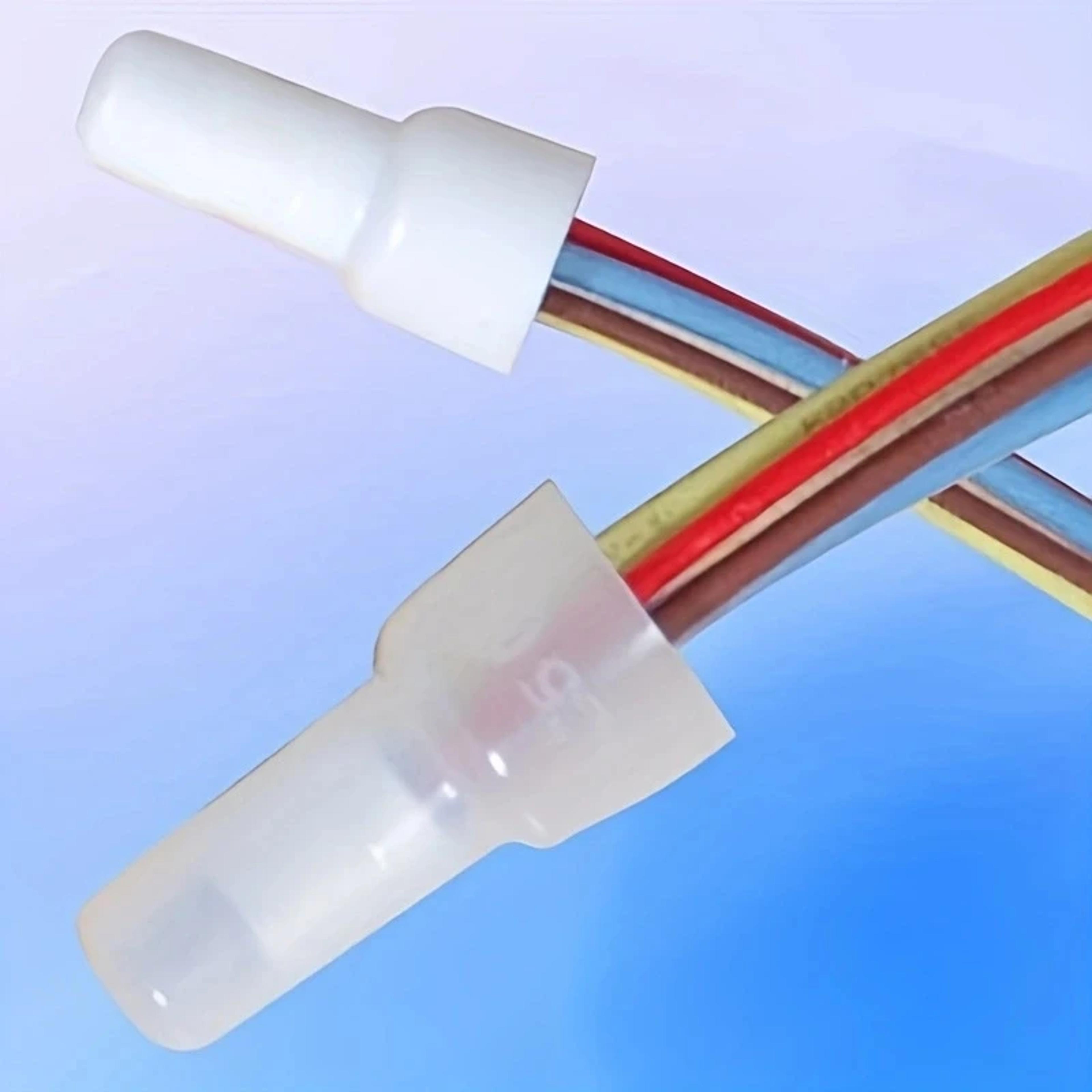 piece closed end crimp cap wire connector kit awg electrical terminals