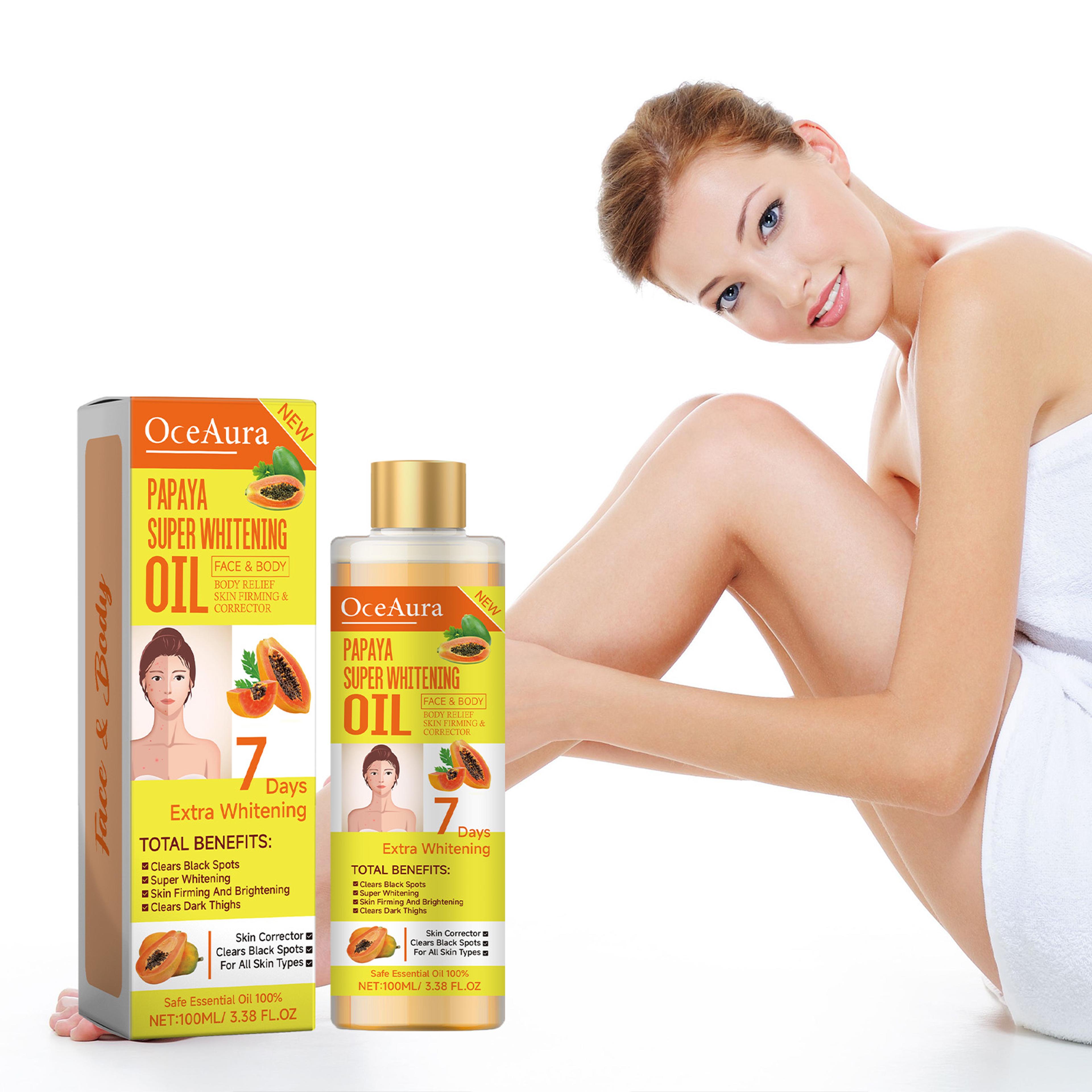 papaya body oil moisturizer for brighter softer glowing skin
