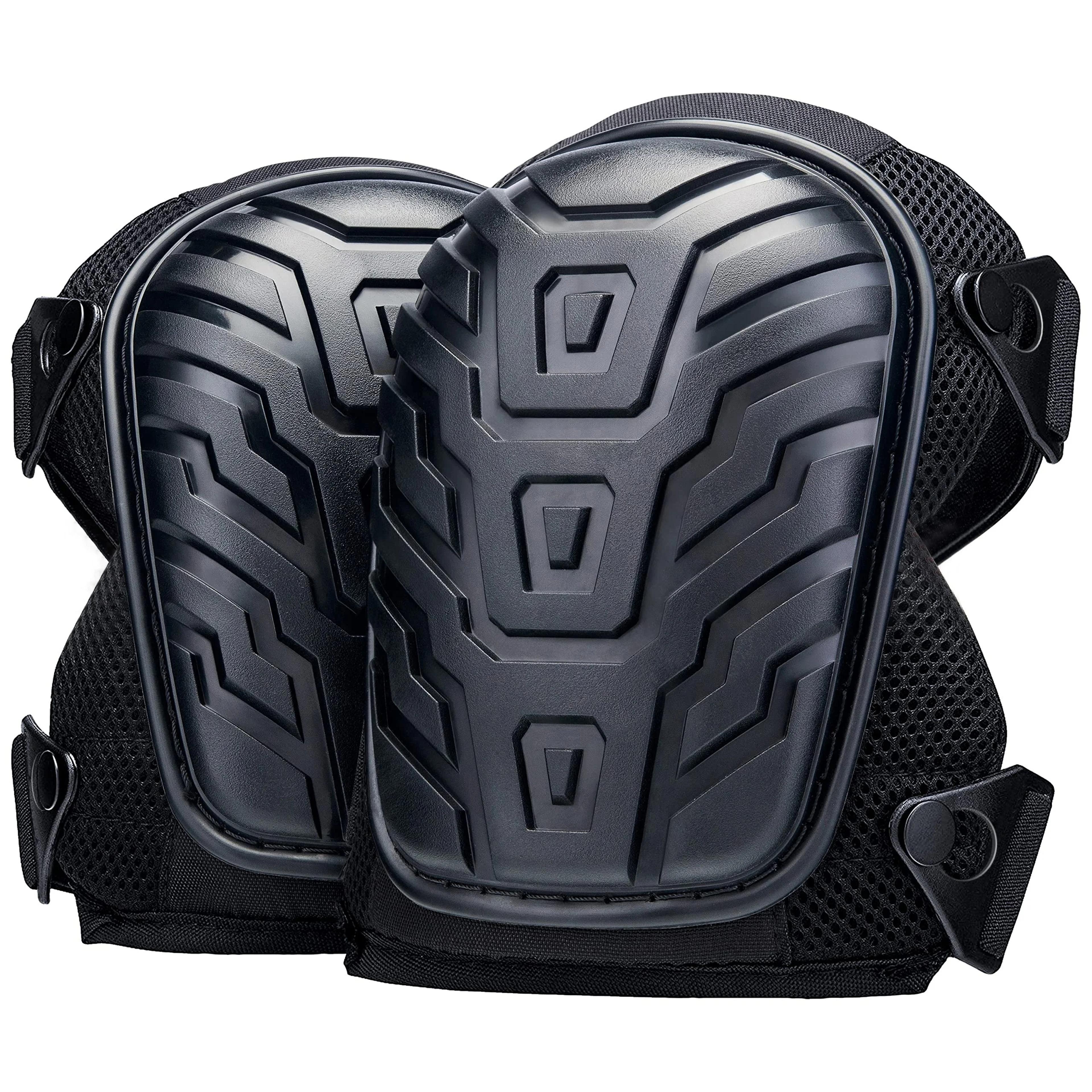 professional heavy duty knee pads for work with gel cushion and adjustable double straps