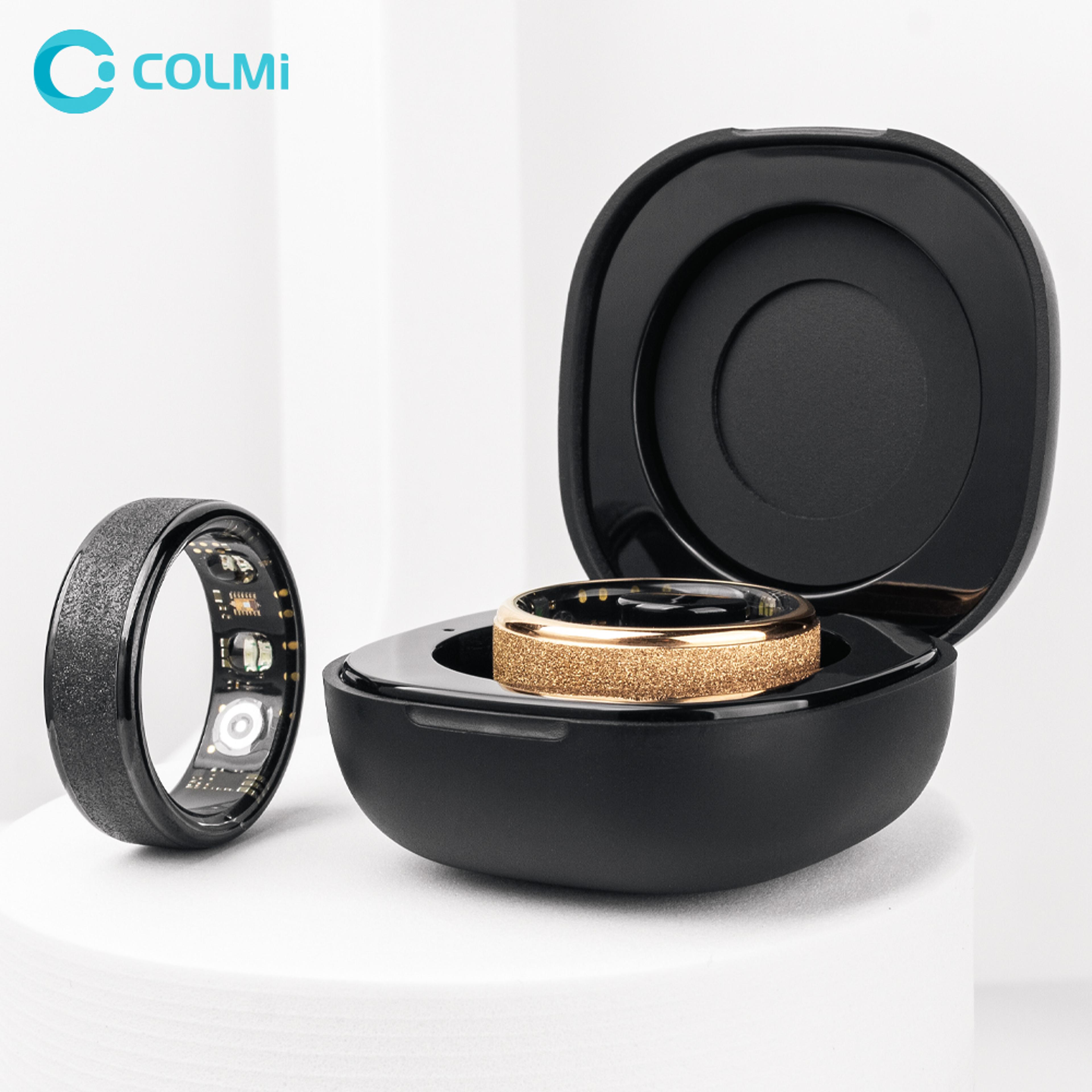 smart ring health tracker sleep monitor waterproof fitness ring with charging case
