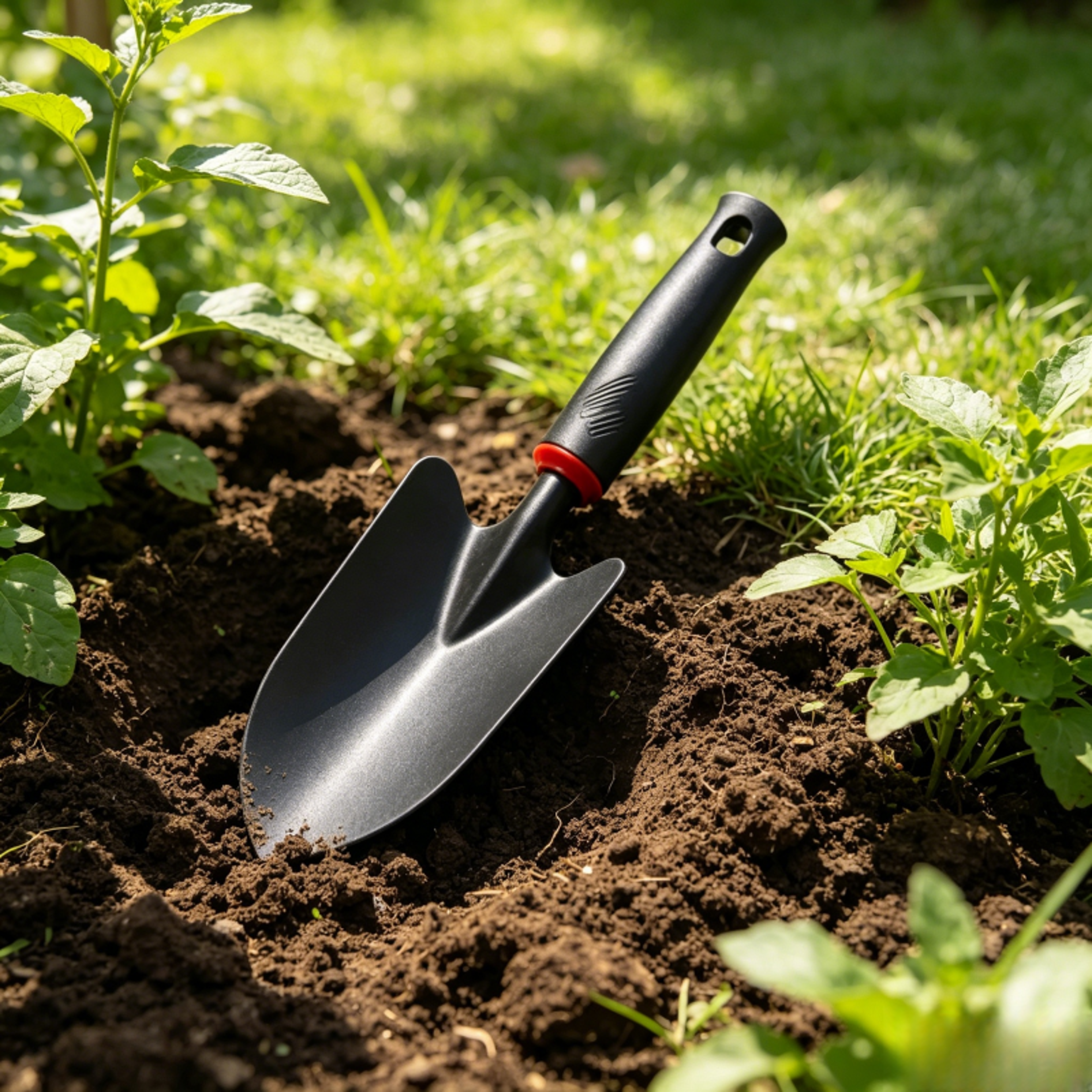 ergonomic metal garden trowel hand shovel for planting transplanting
