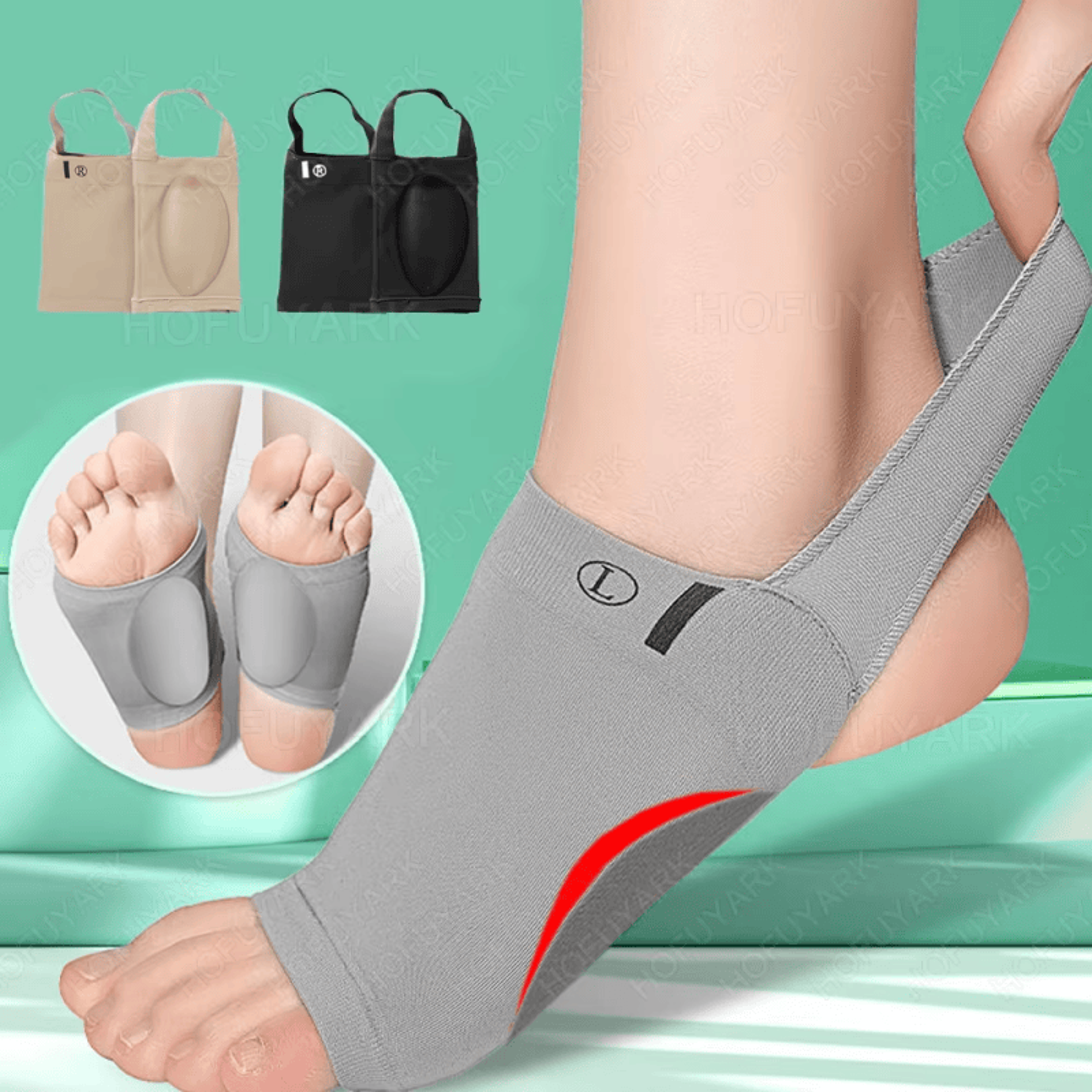 silicone arch support sleeves for flat feet and plantar fasciitis support
