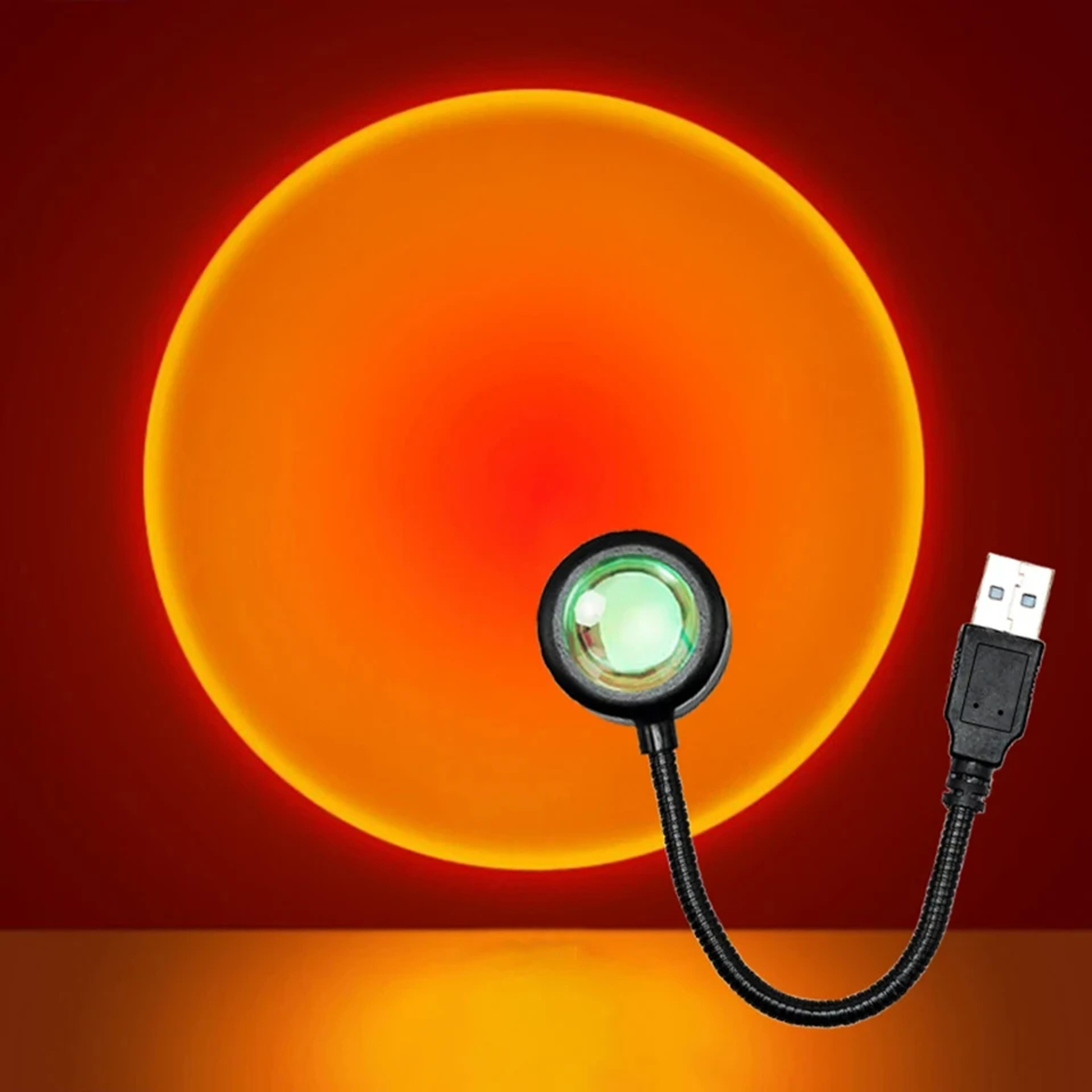usb led sunset projector lamp for bedroom aesthetic night light and photography decor